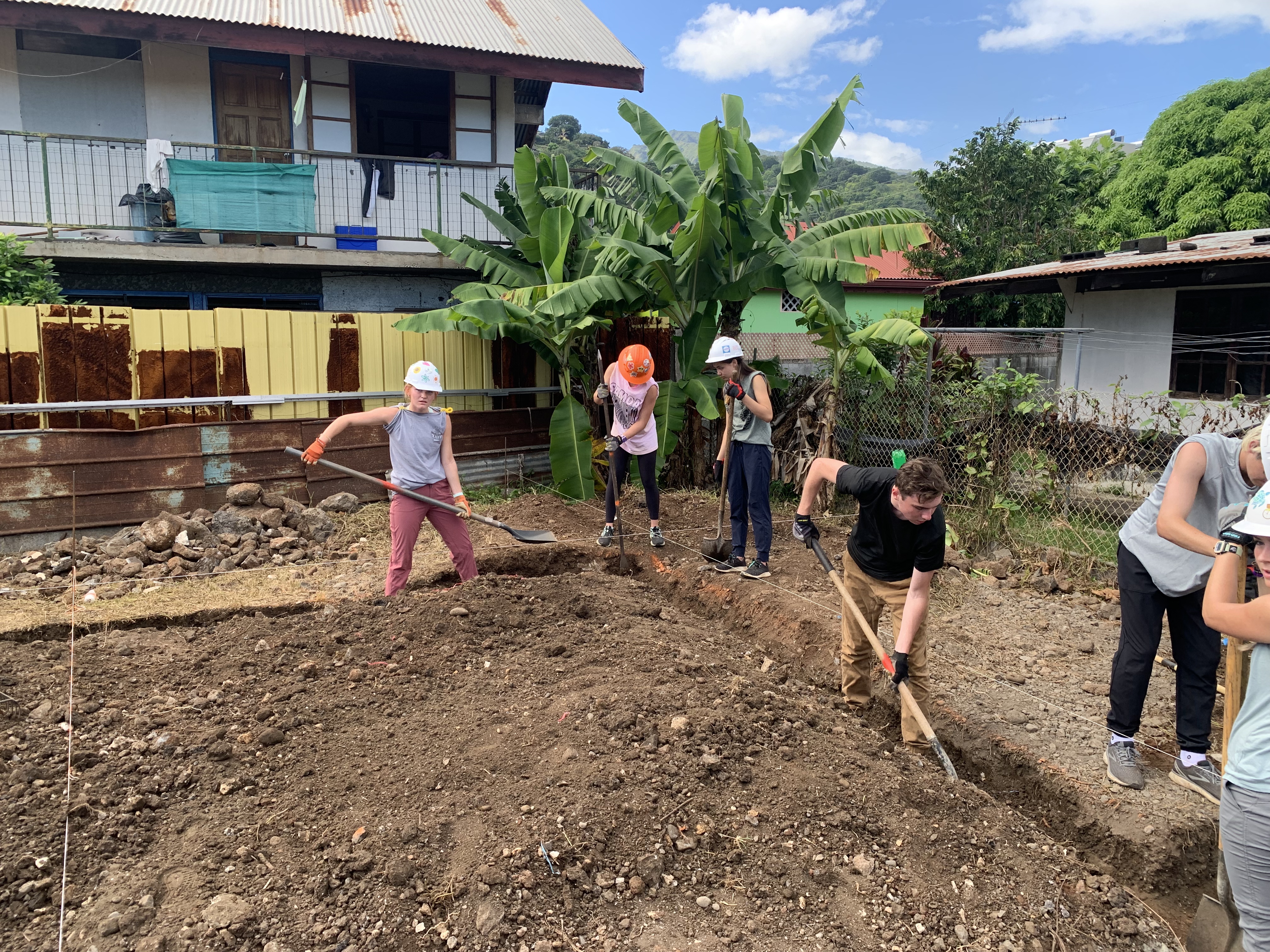 2022 Tahiti Taravao HXP - Day 7 (Tahitian Treats: Tim Tam, Happy Hippos, Hello Panda, Twix Top, Choco Prince, Building Walls & Mixing Cement By Hand, Chef Billy's Ketchup Egg Sandwiches, Making Flower Heis on the Beach, Swimming in the Reef)