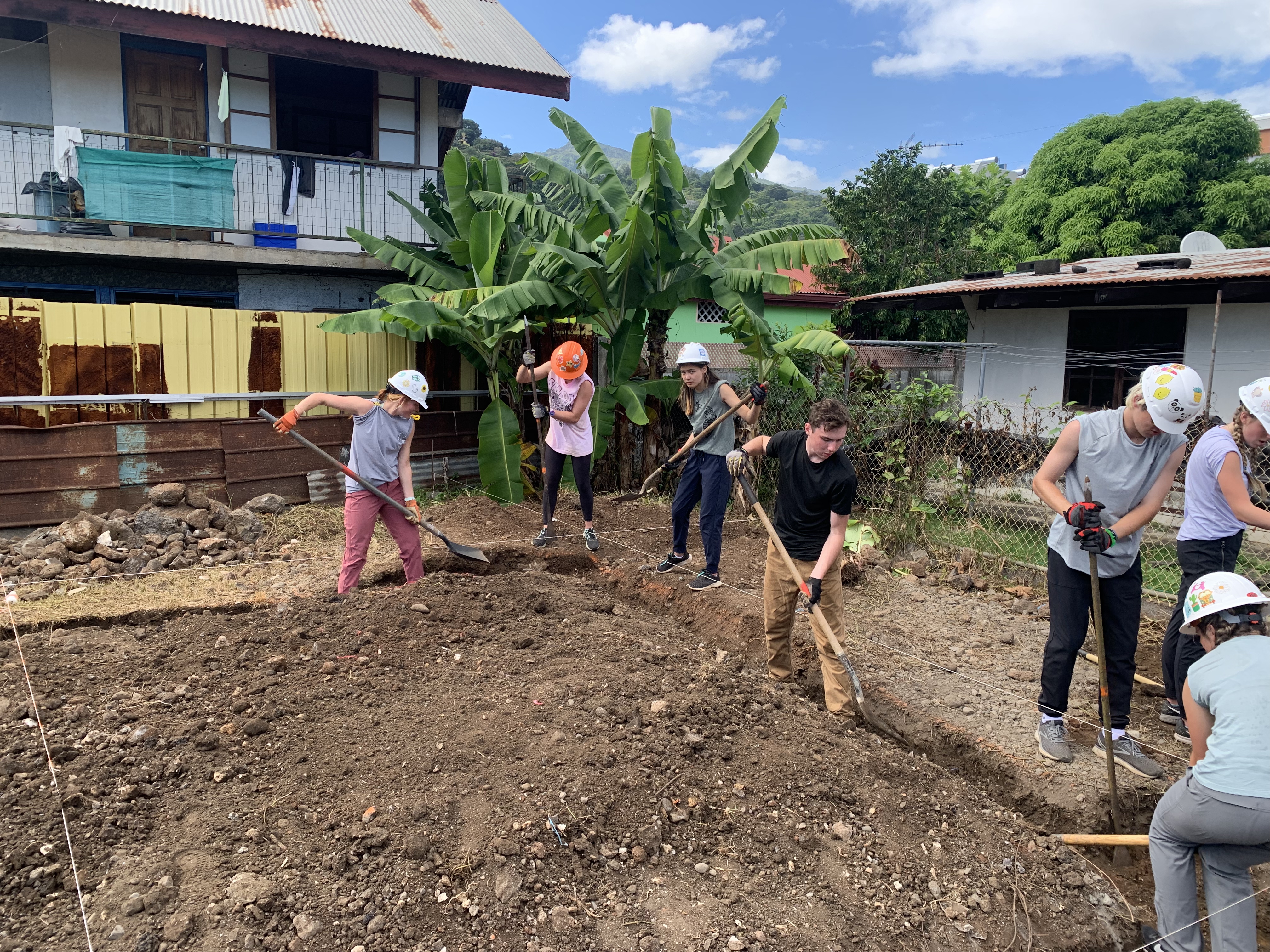 2022 Tahiti Taravao HXP - Day 7 (Tahitian Treats: Tim Tam, Happy Hippos, Hello Panda, Twix Top, Choco Prince, Building Walls & Mixing Cement By Hand, Chef Billy's Ketchup Egg Sandwiches, Making Flower Heis on the Beach, Swimming in the Reef)