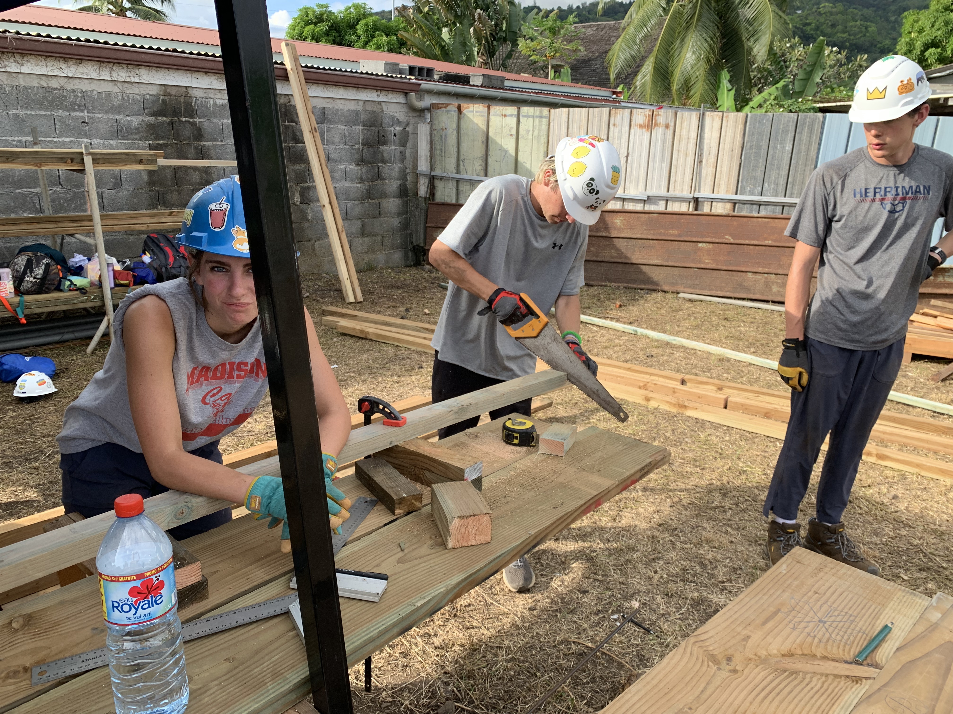 2022 Tahiti Taravao HXP - Day 7 (Tahitian Treats: Tim Tam, Happy Hippos, Hello Panda, Twix Top, Choco Prince, Building Walls & Mixing Cement By Hand, Chef Billy's Ketchup Egg Sandwiches, Making Flower Heis on the Beach, Swimming in the Reef)