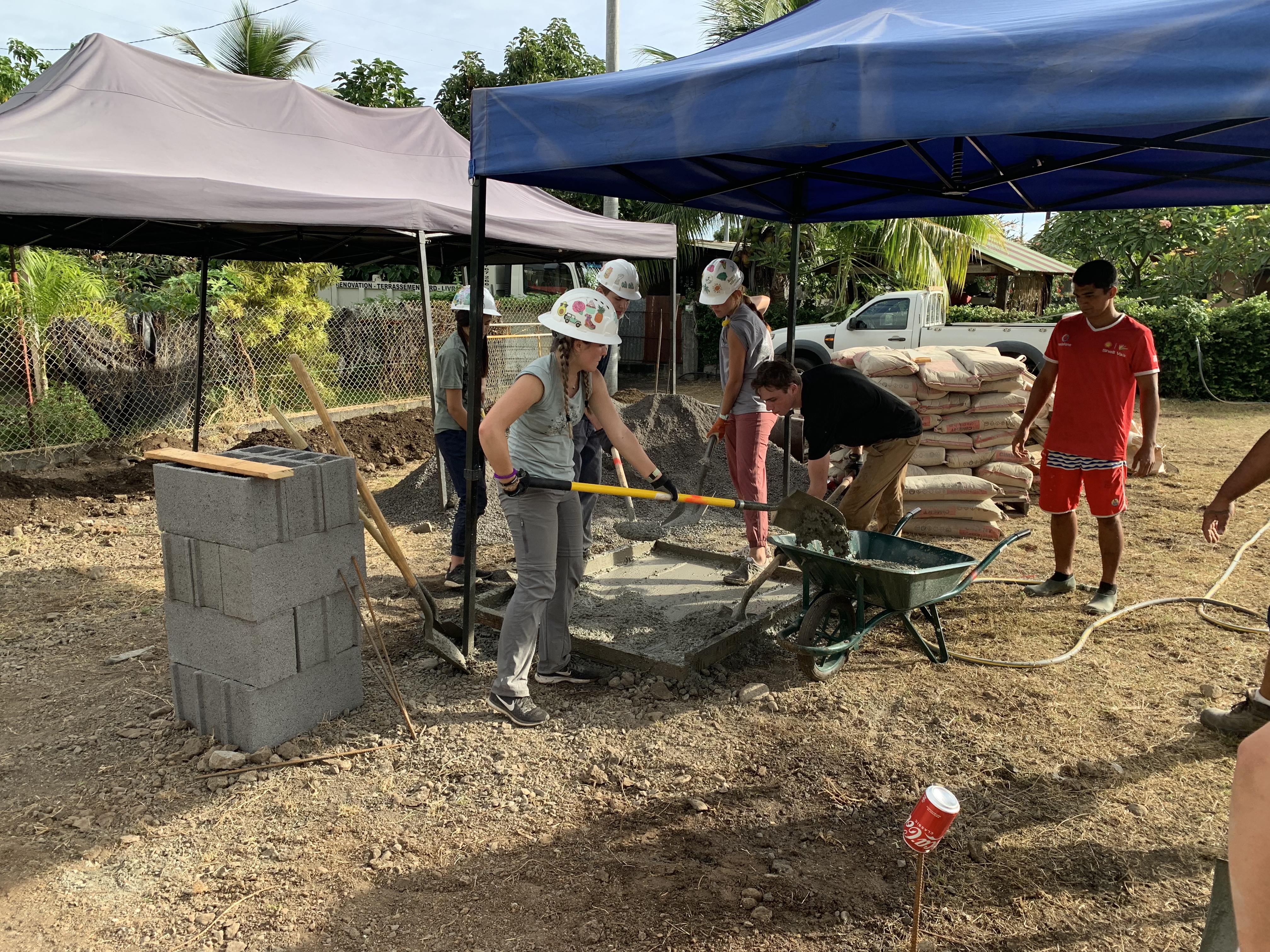 2022 Tahiti Taravao HXP - Day 7 (Tahitian Treats: Tim Tam, Happy Hippos, Hello Panda, Twix Top, Choco Prince, Building Walls & Mixing Cement By Hand, Chef Billy's Ketchup Egg Sandwiches, Making Flower Heis on the Beach, Swimming in the Reef)