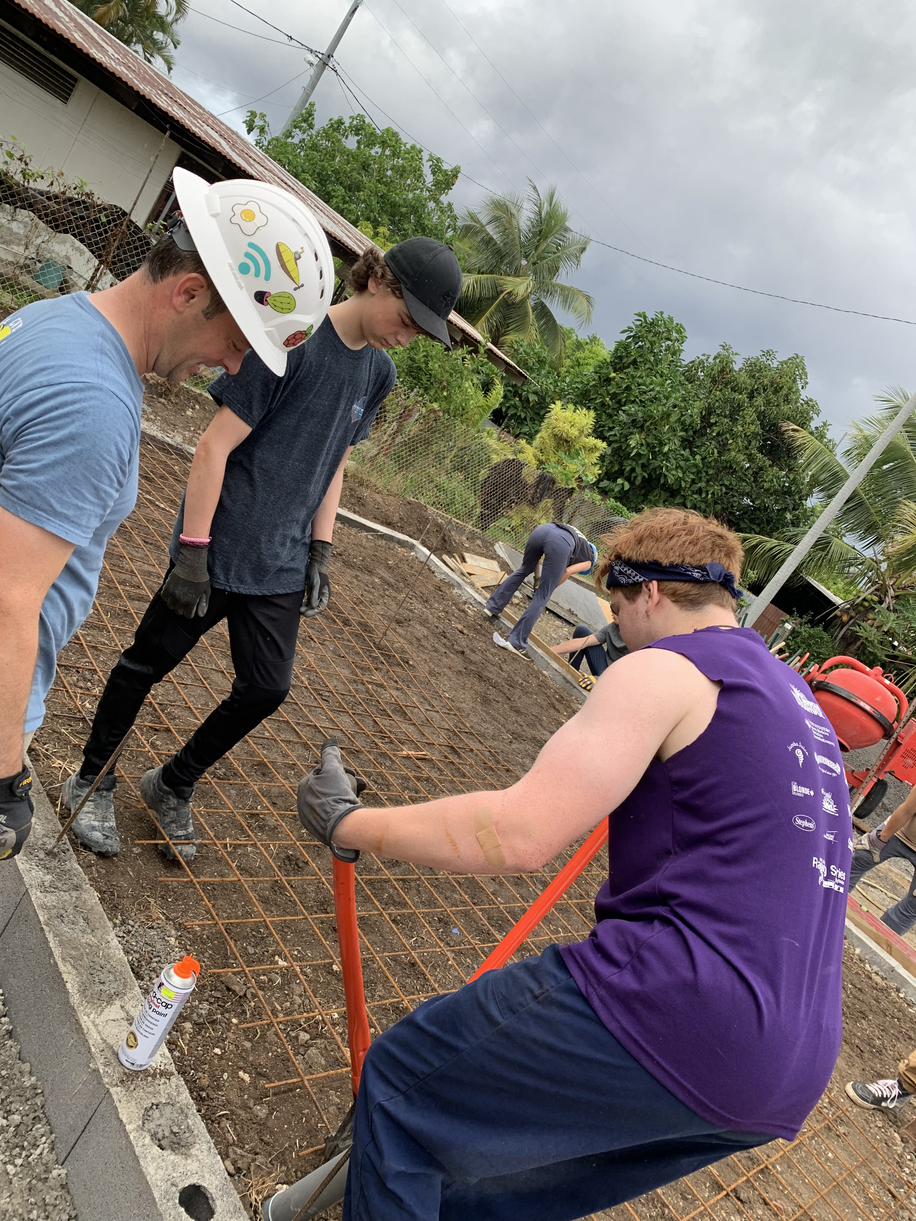 2022 Tahiti Taravao HXP - Day 9 (Pouring the Foundation, Playing with Poisonous Centipedes, Spray Painting Each Other, Digging a Bottomless Pit, Plage Vaiava (Vayava Beach), Another Epic Sunset, Learning a Tahitian Dance (Te Tiare Tahiti), Stingray)