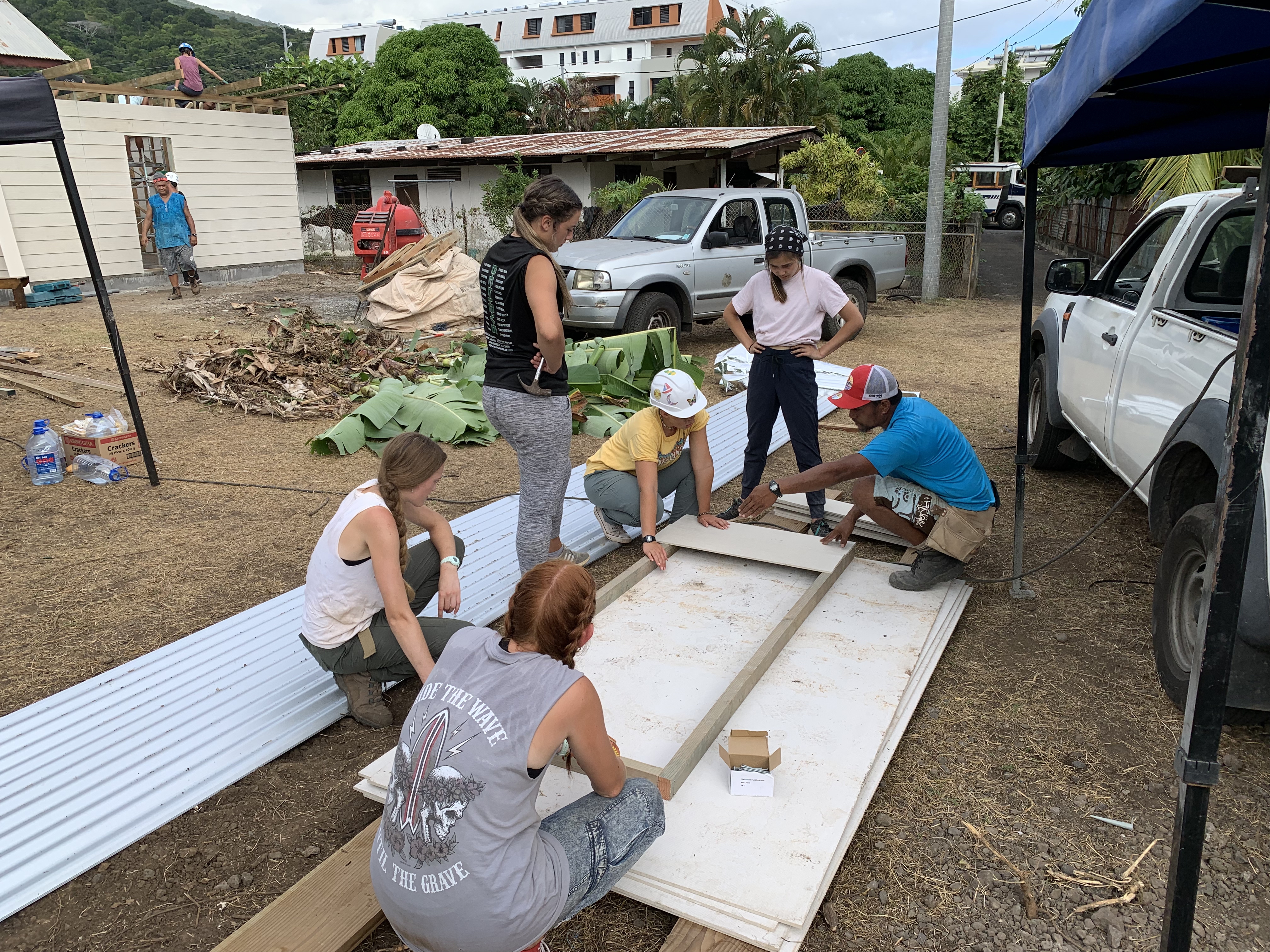 2022 Tahiti Taravao HXP - Day 10 (Banana Nutella Baguette Breakfast, Raising the Walls, Deeper Bottomless Pits for the Septic Tanks, Driver John, Wilson, Catching Crabs, Haka with ❤ Bishop Taylor ❤ & Papara Ward, Traditional Tahitian Dances)