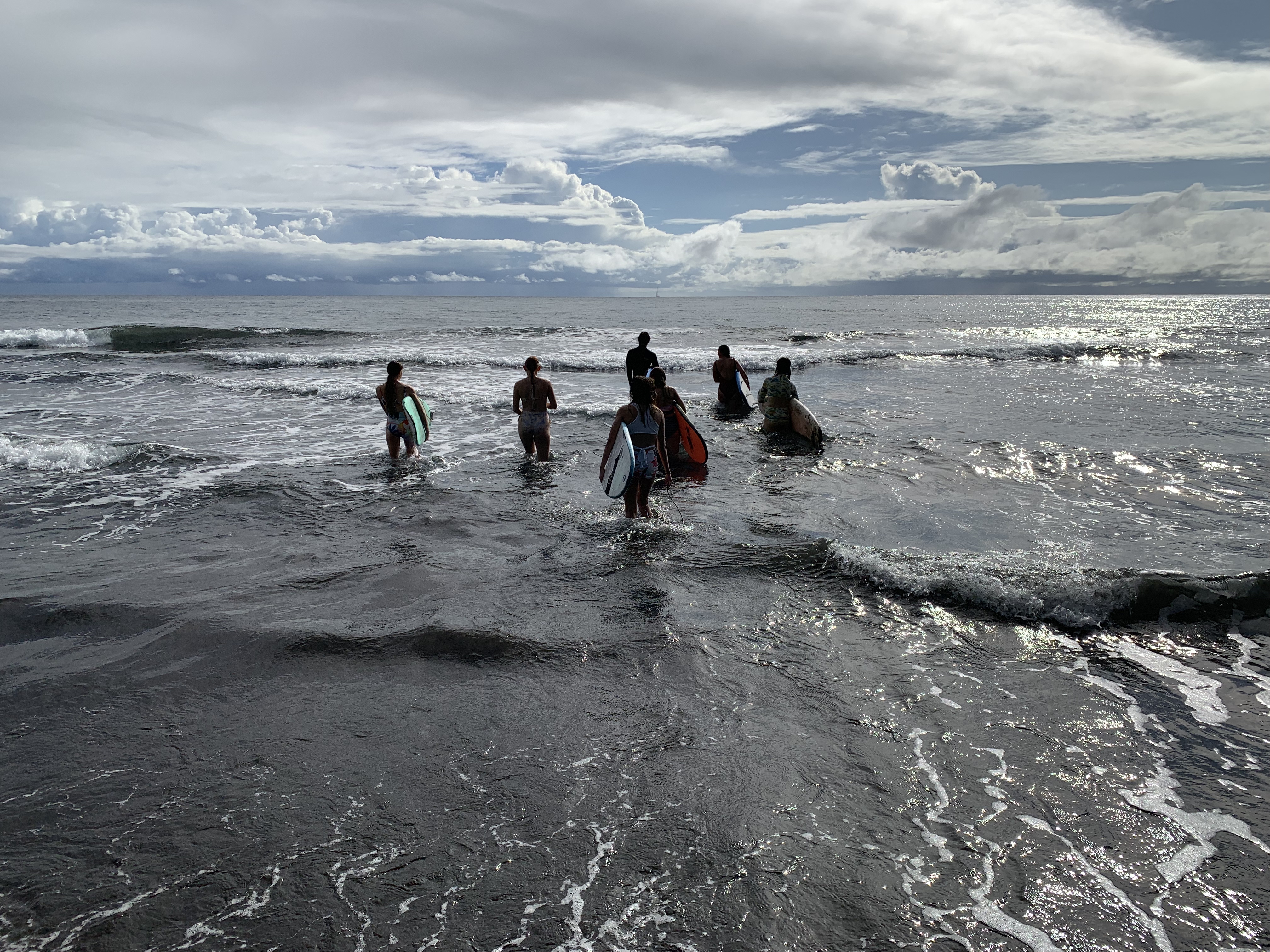 2022 Tahiti Taravao HXP - Day 11 (Surf Lessons on Black Sand Plage de Ahonu (Ahonu Beach), Losing Toenails, Beach Burger, Dance Party on Steve's Party Barge, Owner Steve, Snorkeling in Crystal Clear Warm Water in the Reef, Sports with Vaihiria Ward Youth)