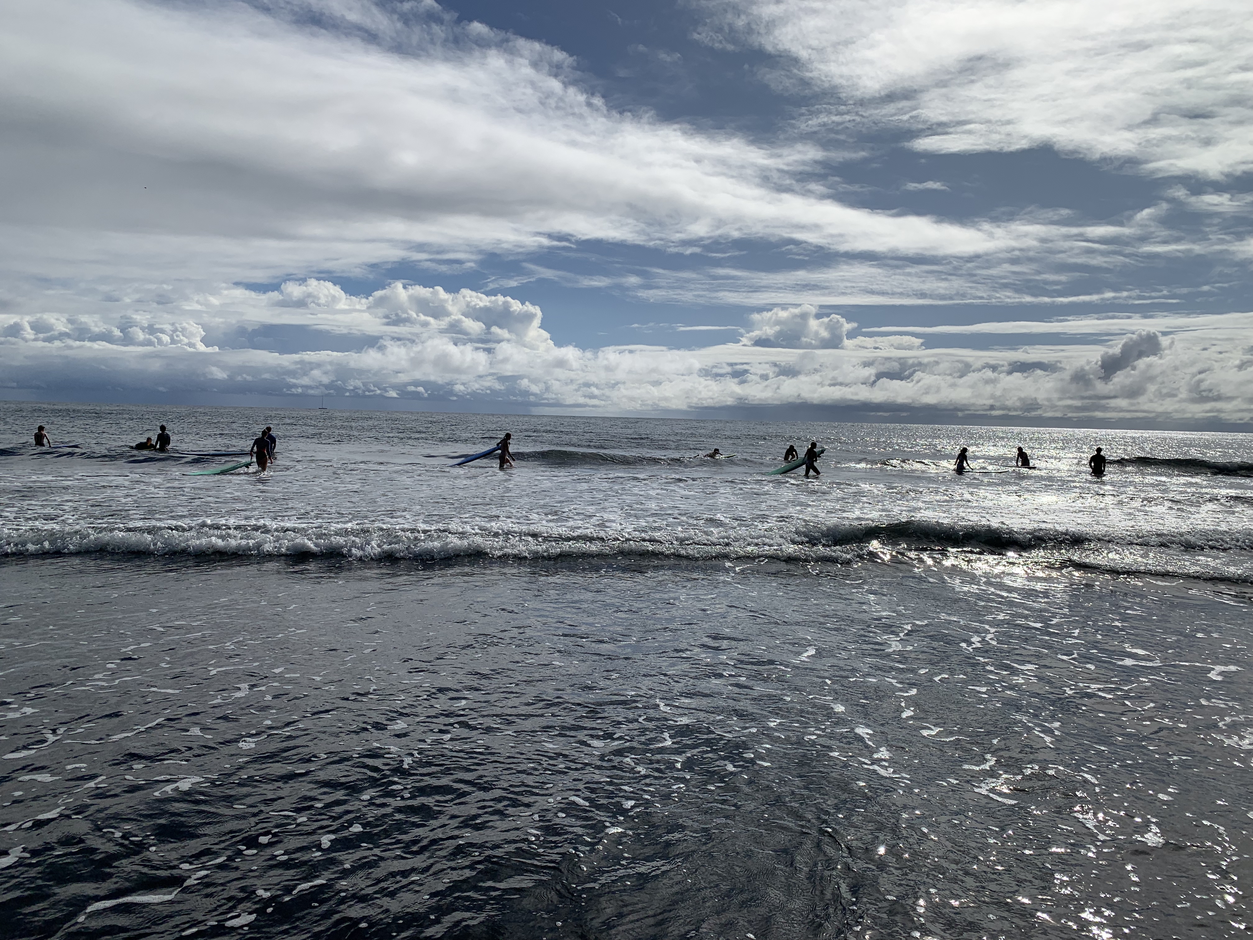 2022 Tahiti Taravao HXP - Day 11 (Surf Lessons on Black Sand Plage de Ahonu (Ahonu Beach), Losing Toenails, Beach Burger, Dance Party on Steve's Party Barge, Owner Steve, Snorkeling in Crystal Clear Warm Water in the Reef, Sports with Vaihiria Ward Youth)