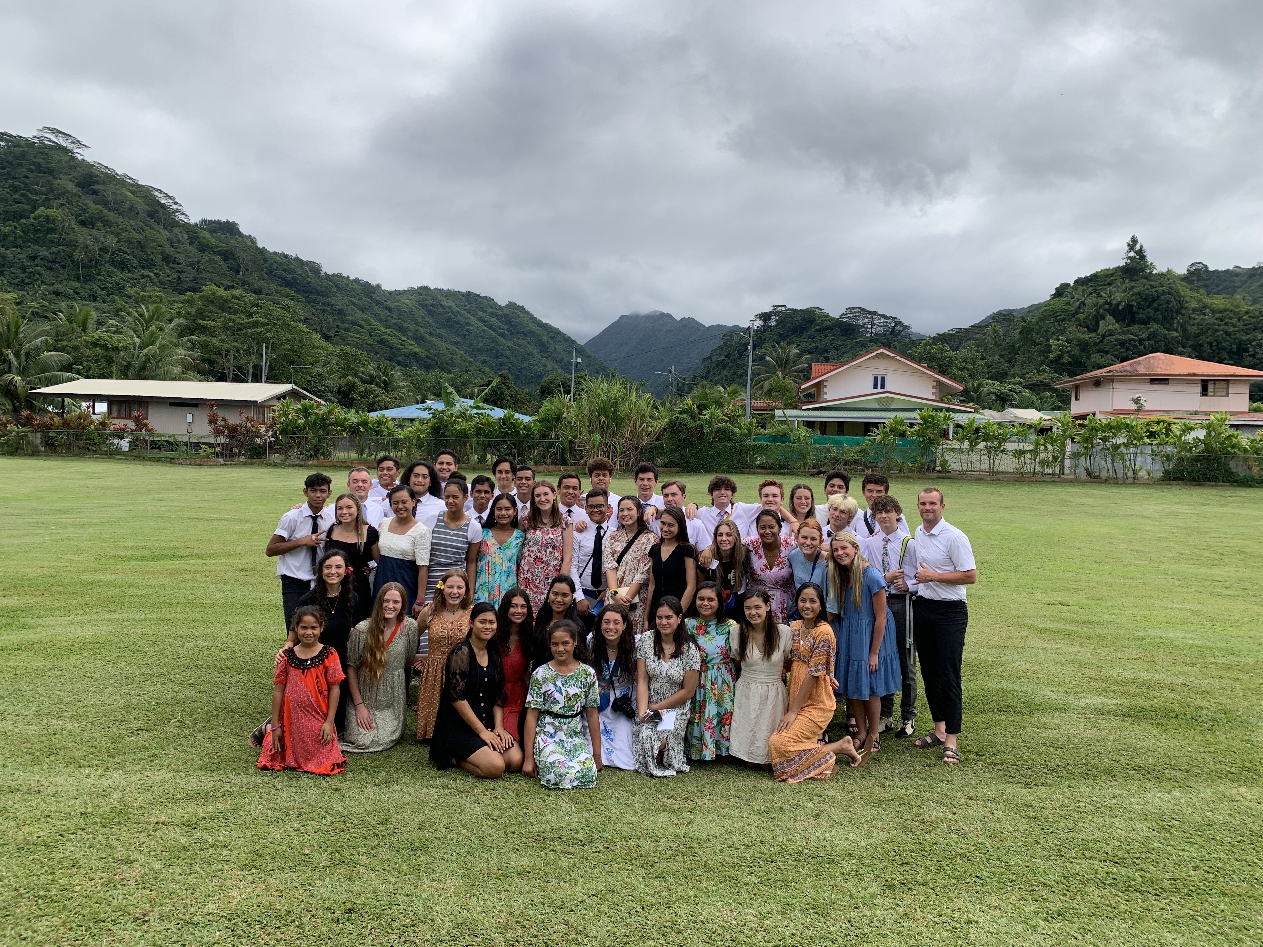 2022 Tahiti Taravao HXP - Day 12 (Church with Vaihiria Ward, Water Gardens Vaipahi Waterfall & Hike, Sacred Eels, Turtles, Haircut, Activity with Vaihiria Ward Youth, Averie's Birthday, Letters Home)