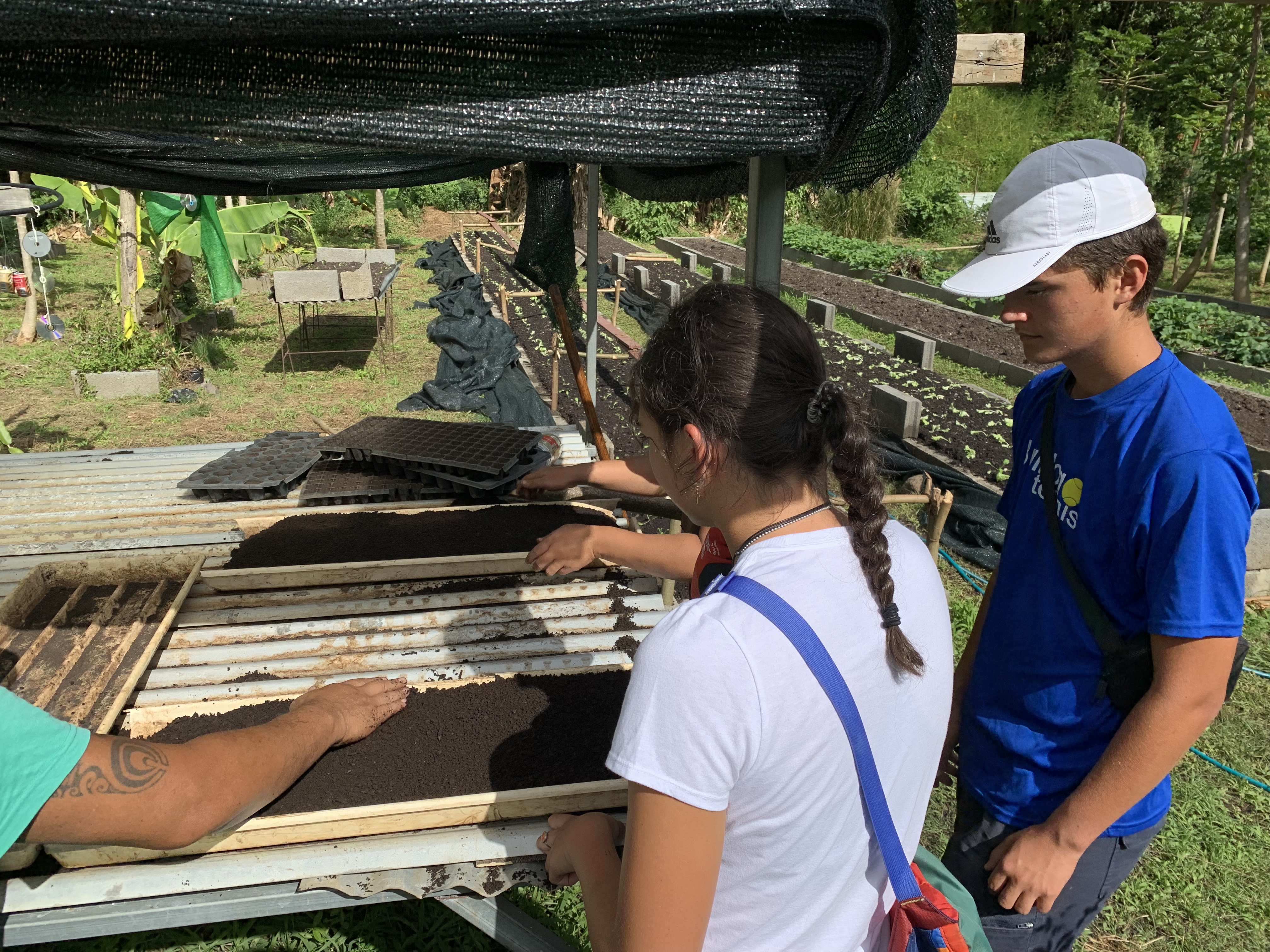 2022 Tahiti Taravao HXP - Day 15 (Epic Morning Devotional, Volunteering at Youth Center, Working at Community Garden on Mountain, Solis, Tiana Sees Her New House, Vaihiria Ward Activity: Coconut Milk, Learning Drums & Tahitian Dances, Making Flower Crowns