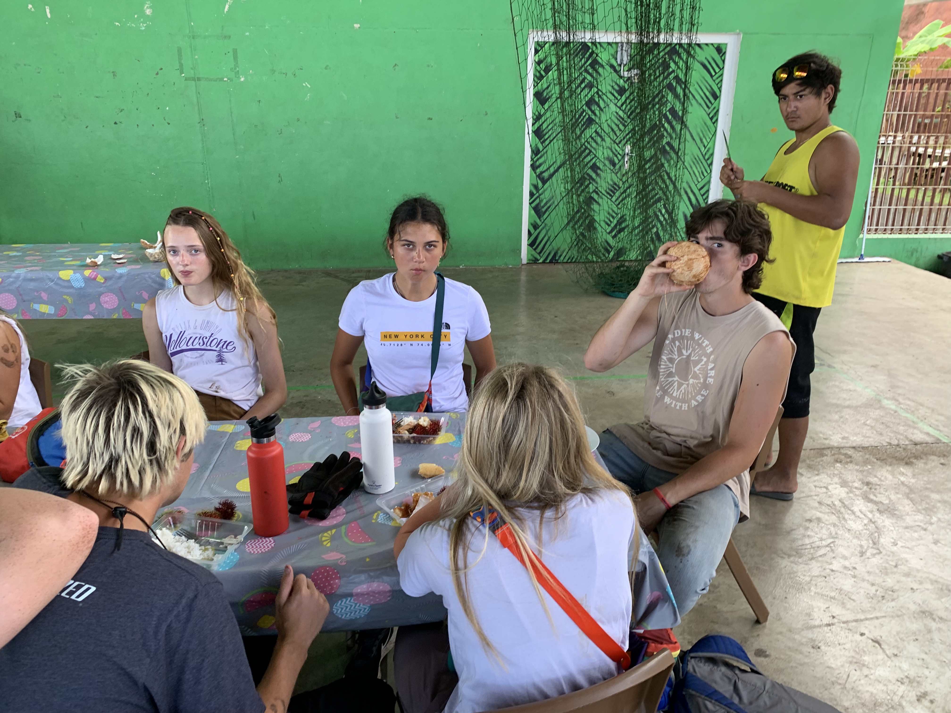 2022 Tahiti Taravao HXP - Day 15 (Epic Morning Devotional, Volunteering at Youth Center, Working at Community Garden on Mountain, Solis, Tiana Sees Her New House, Vaihiria Ward Activity: Coconut Milk, Learning Drums & Tahitian Dances, Making Flower Crowns