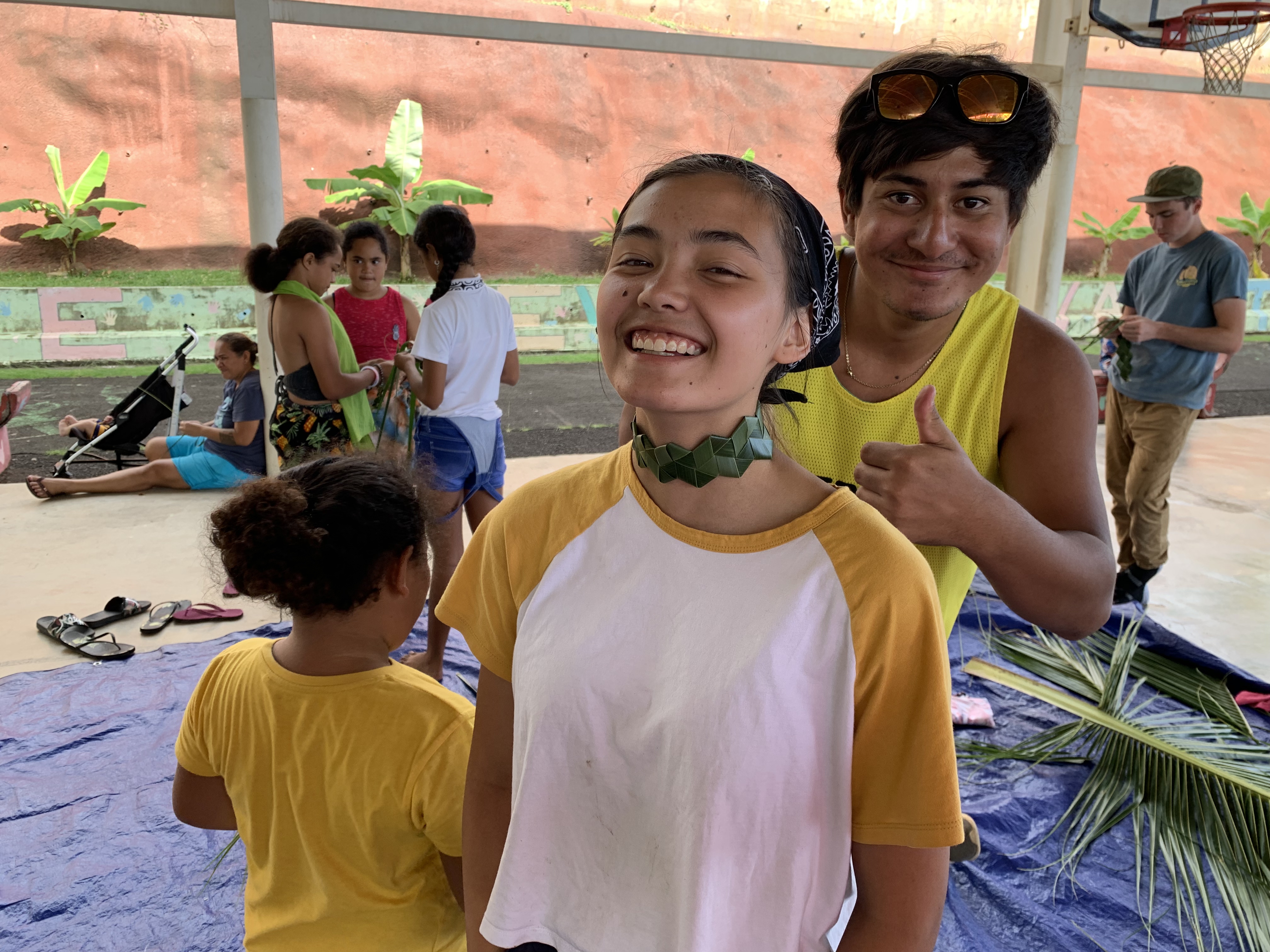 2022 Tahiti Taravao HXP - Day 15 (Epic Morning Devotional, Volunteering at Youth Center, Working at Community Garden on Mountain, Solis, Tiana Sees Her New House, Vaihiria Ward Activity: Coconut Milk, Learning Drums & Tahitian Dances, Making Flower Crowns