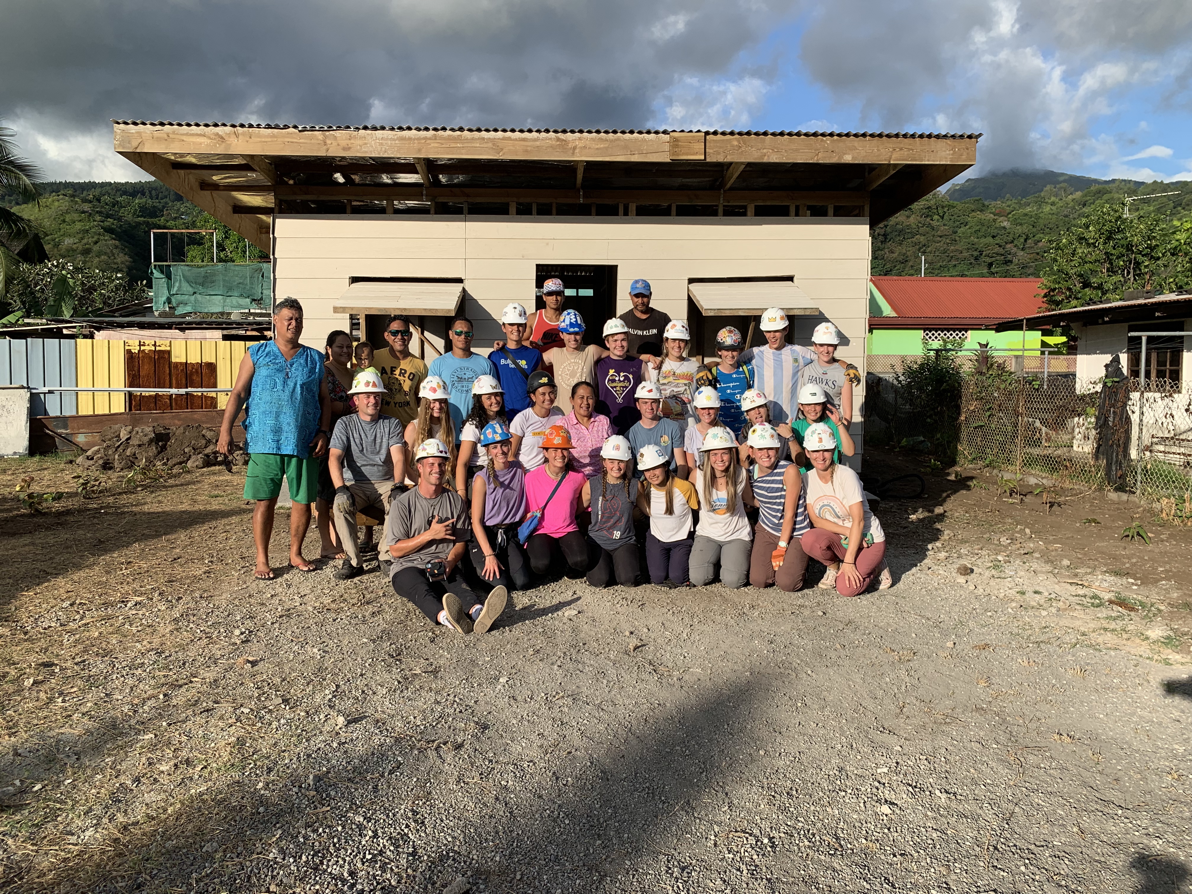 2022 Tahiti Taravao HXP - Day 15 (Epic Morning Devotional, Volunteering at Youth Center, Working at Community Garden on Mountain, Solis, Tiana Sees Her New House, Vaihiria Ward Activity: Coconut Milk, Learning Drums & Tahitian Dances, Making Flower Crowns