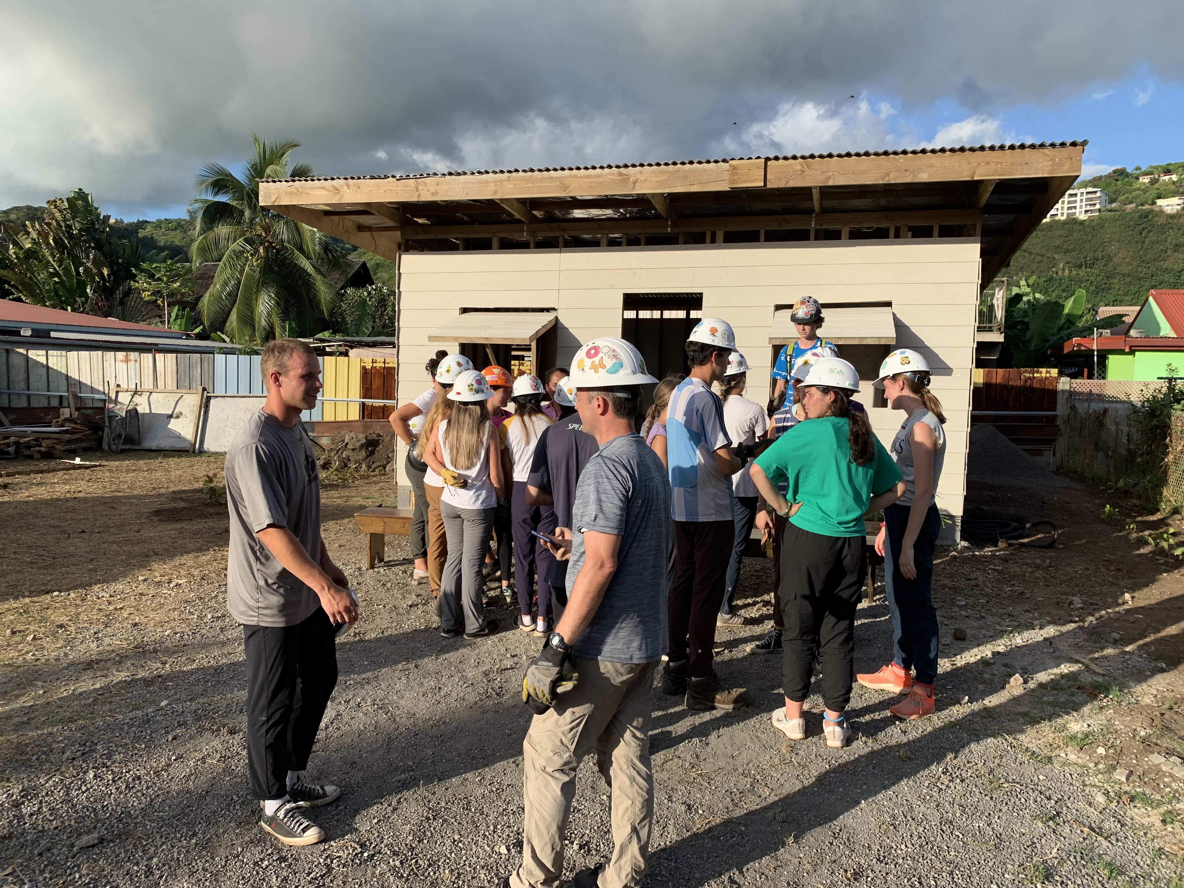 2022 Tahiti Taravao HXP - Day 15 (Epic Morning Devotional, Volunteering at Youth Center, Working at Community Garden on Mountain, Solis, Tiana Sees Her New House, Vaihiria Ward Activity: Coconut Milk, Learning Drums & Tahitian Dances, Making Flower Crowns