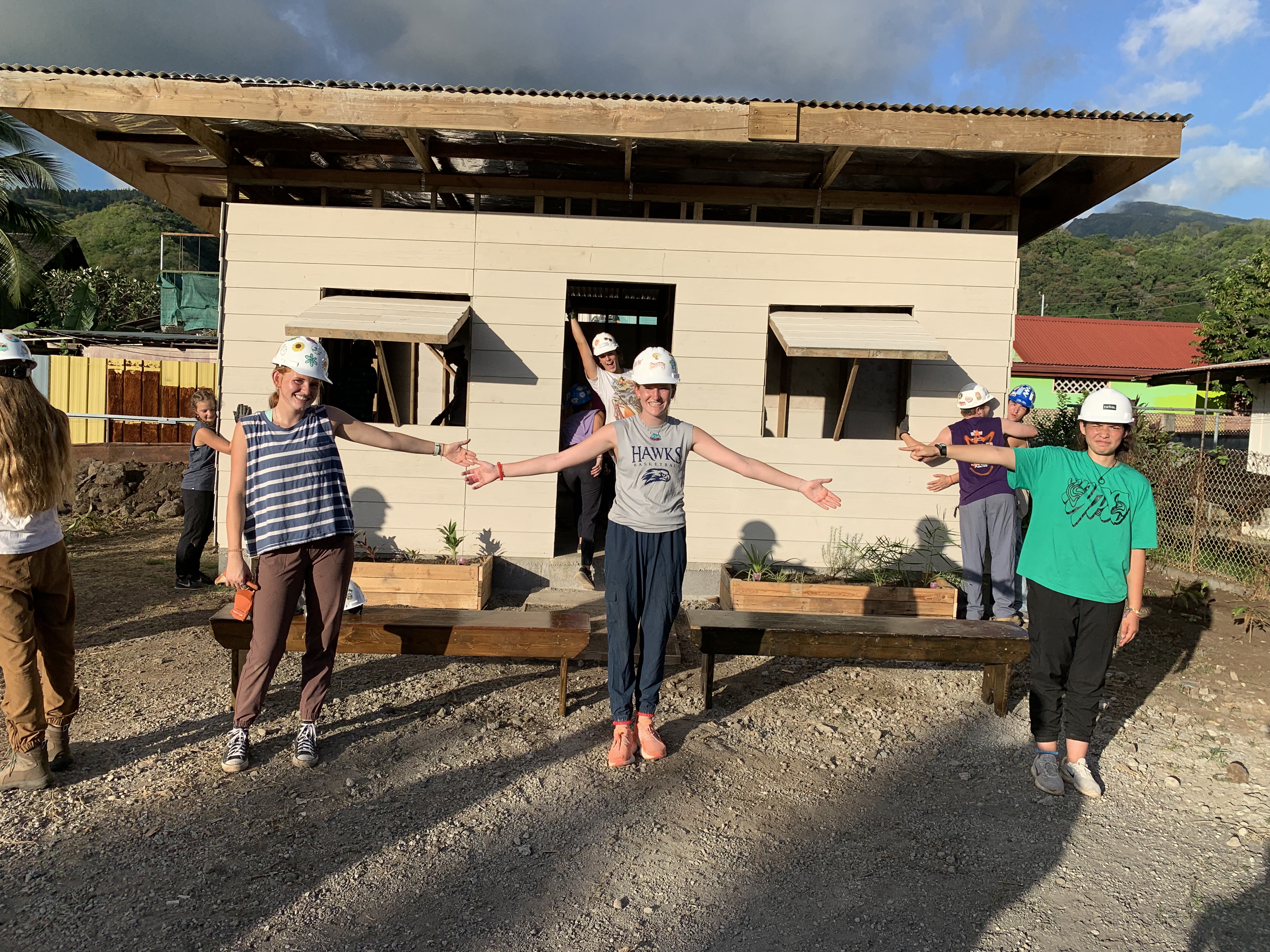 2022 Tahiti Taravao HXP - Day 15 (Epic Morning Devotional, Volunteering at Youth Center, Working at Community Garden on Mountain, Solis, Tiana Sees Her New House, Vaihiria Ward Activity: Coconut Milk, Learning Drums & Tahitian Dances, Making Flower Crowns