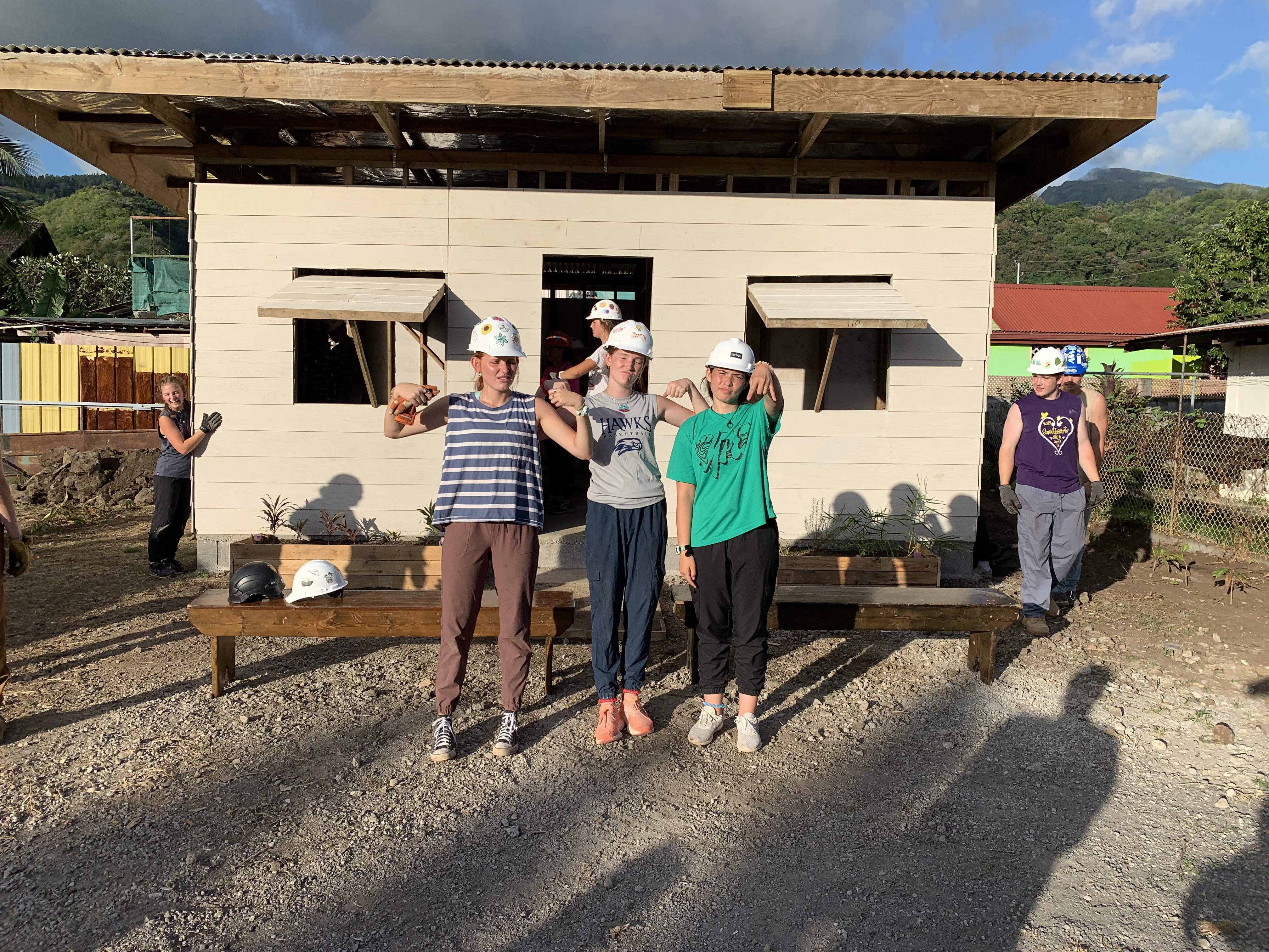 2022 Tahiti Taravao HXP - Day 15 (Epic Morning Devotional, Volunteering at Youth Center, Working at Community Garden on Mountain, Solis, Tiana Sees Her New House, Vaihiria Ward Activity: Coconut Milk, Learning Drums & Tahitian Dances, Making Flower Crowns