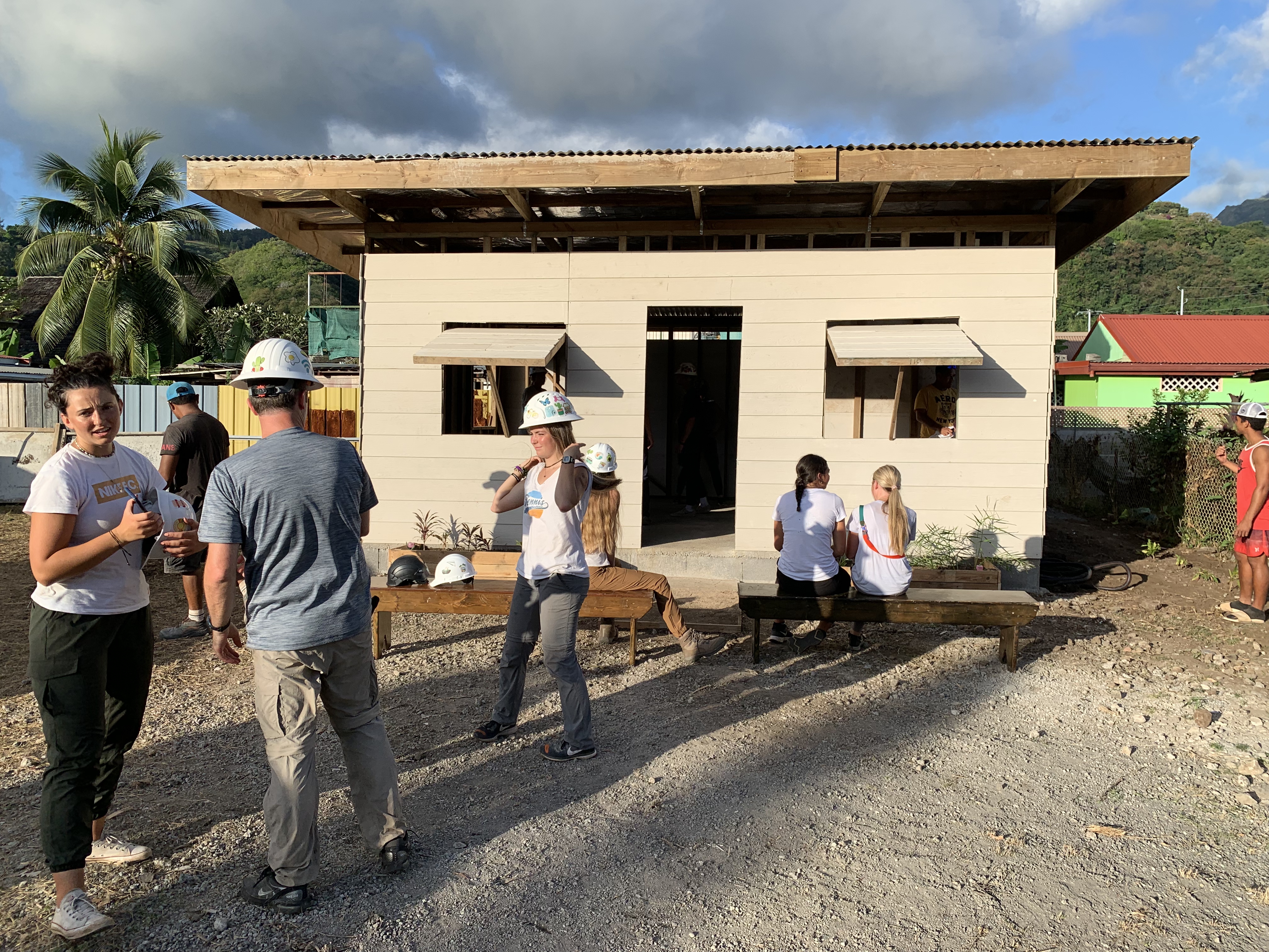 2022 Tahiti Taravao HXP - Day 15 (Epic Morning Devotional, Volunteering at Youth Center, Working at Community Garden on Mountain, Solis, Tiana Sees Her New House, Vaihiria Ward Activity: Coconut Milk, Learning Drums & Tahitian Dances, Making Flower Crowns