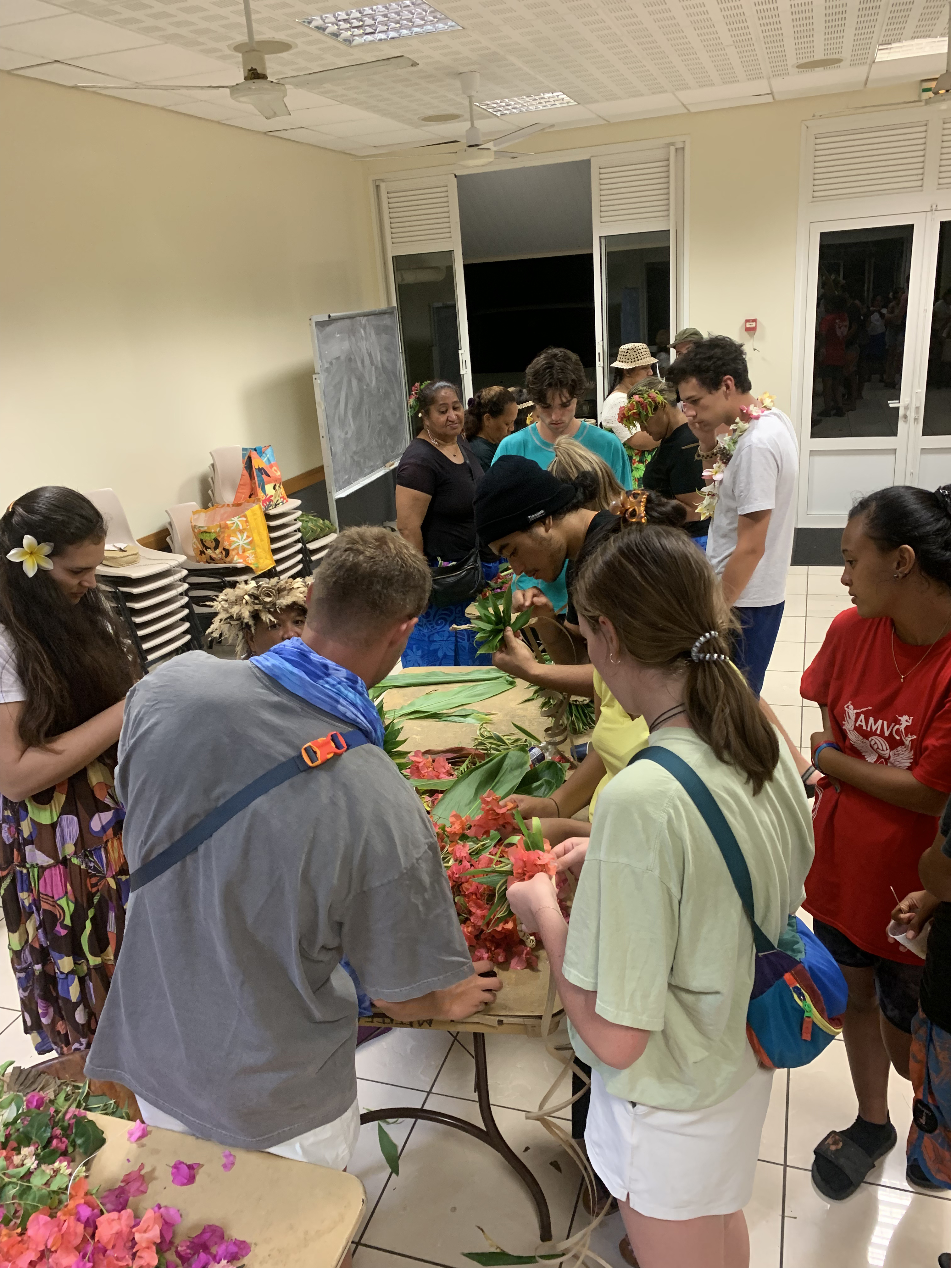 2022 Tahiti Taravao HXP - Day 15 (Epic Morning Devotional, Volunteering at Youth Center, Working at Community Garden on Mountain, Solis, Tiana Sees Her New House, Vaihiria Ward Activity: Coconut Milk, Learning Drums & Tahitian Dances, Making Flower Crowns