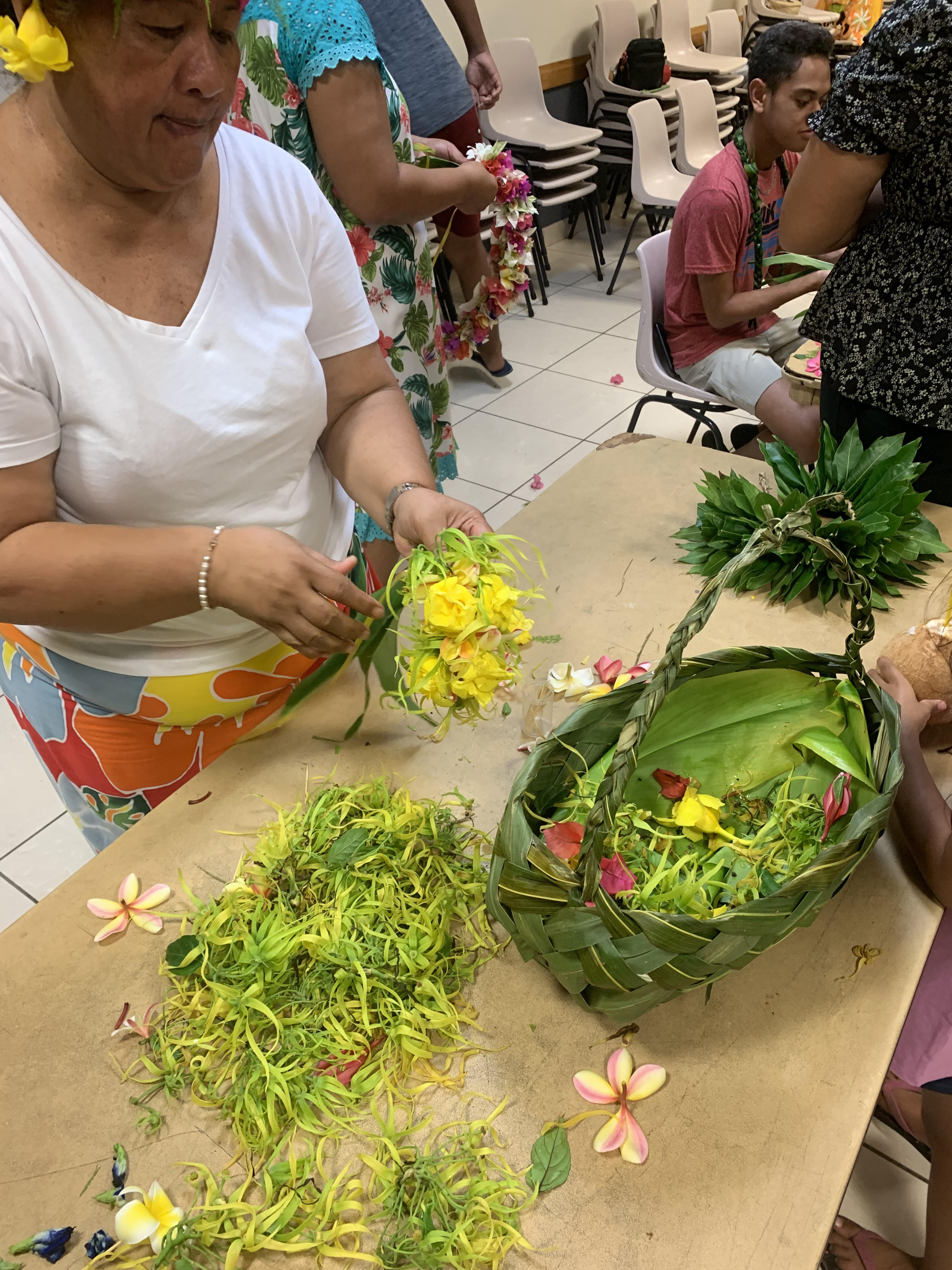 2022 Tahiti Taravao HXP - Day 15 (Epic Morning Devotional, Volunteering at Youth Center, Working at Community Garden on Mountain, Solis, Tiana Sees Her New House, Vaihiria Ward Activity: Coconut Milk, Learning Drums & Tahitian Dances, Making Flower Crowns