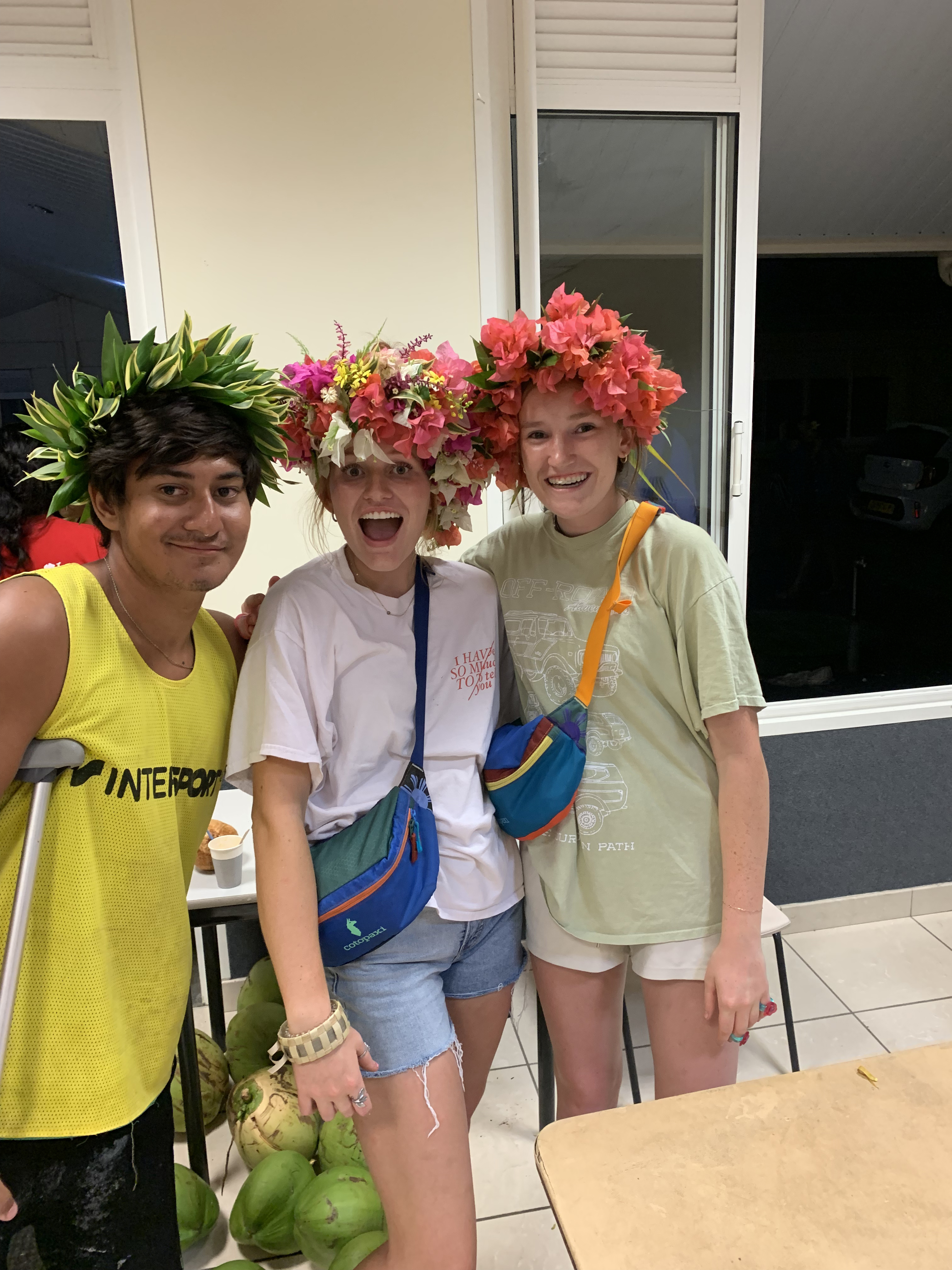 2022 Tahiti Taravao HXP - Day 15 (Epic Morning Devotional, Volunteering at Youth Center, Working at Community Garden on Mountain, Solis, Tiana Sees Her New House, Vaihiria Ward Activity: Coconut Milk, Learning Drums & Tahitian Dances, Making Flower Crowns