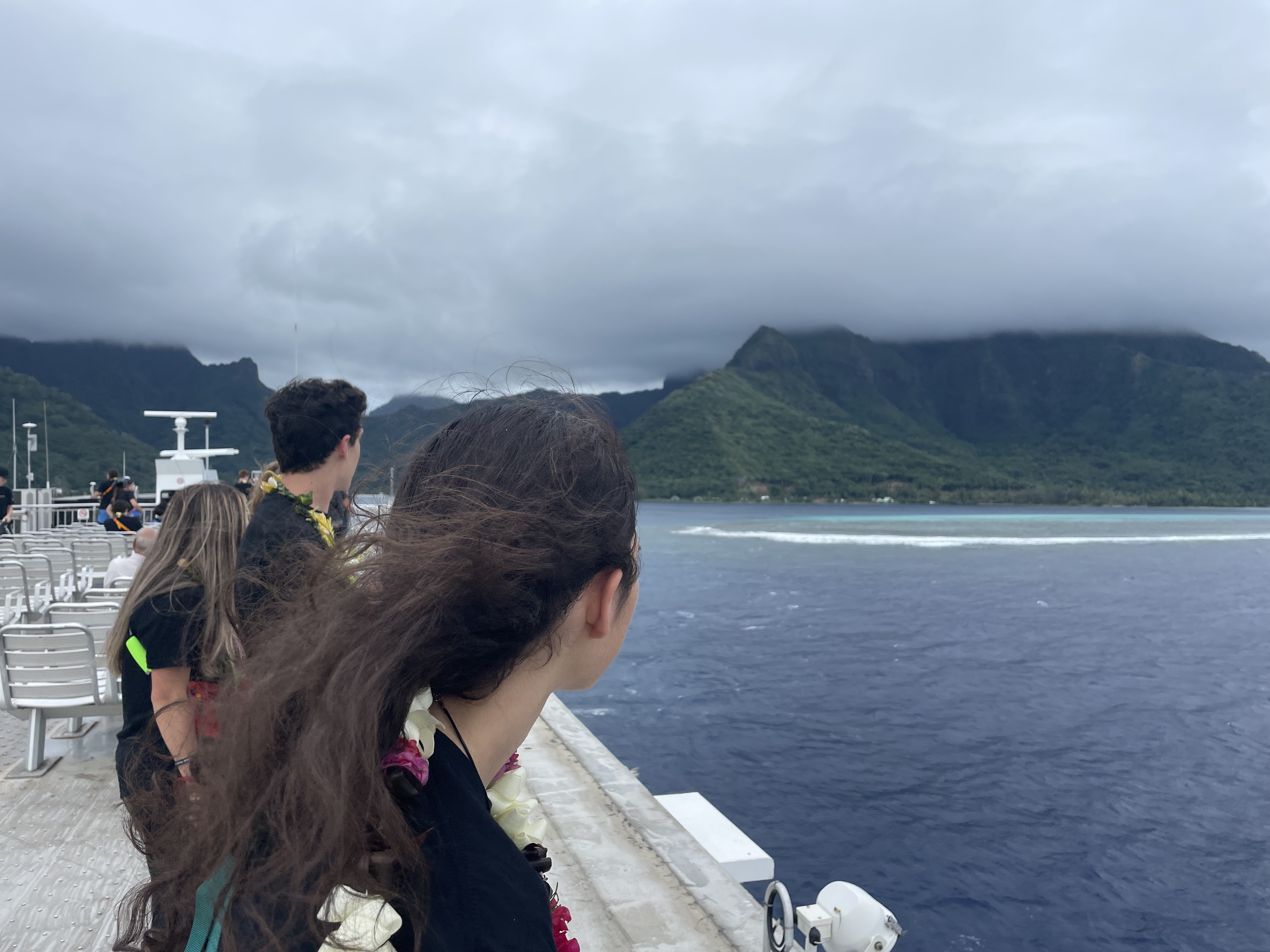 2022 Tahiti Taravao HXP - Day 2 (Arrival in Tahiti!, Narii & Escuela Teach us a Tahitian Dance, Ferry to Mo'orea / Moorea, Hiking, 18 in Small Truck, Va'a Canoes, Crepes)