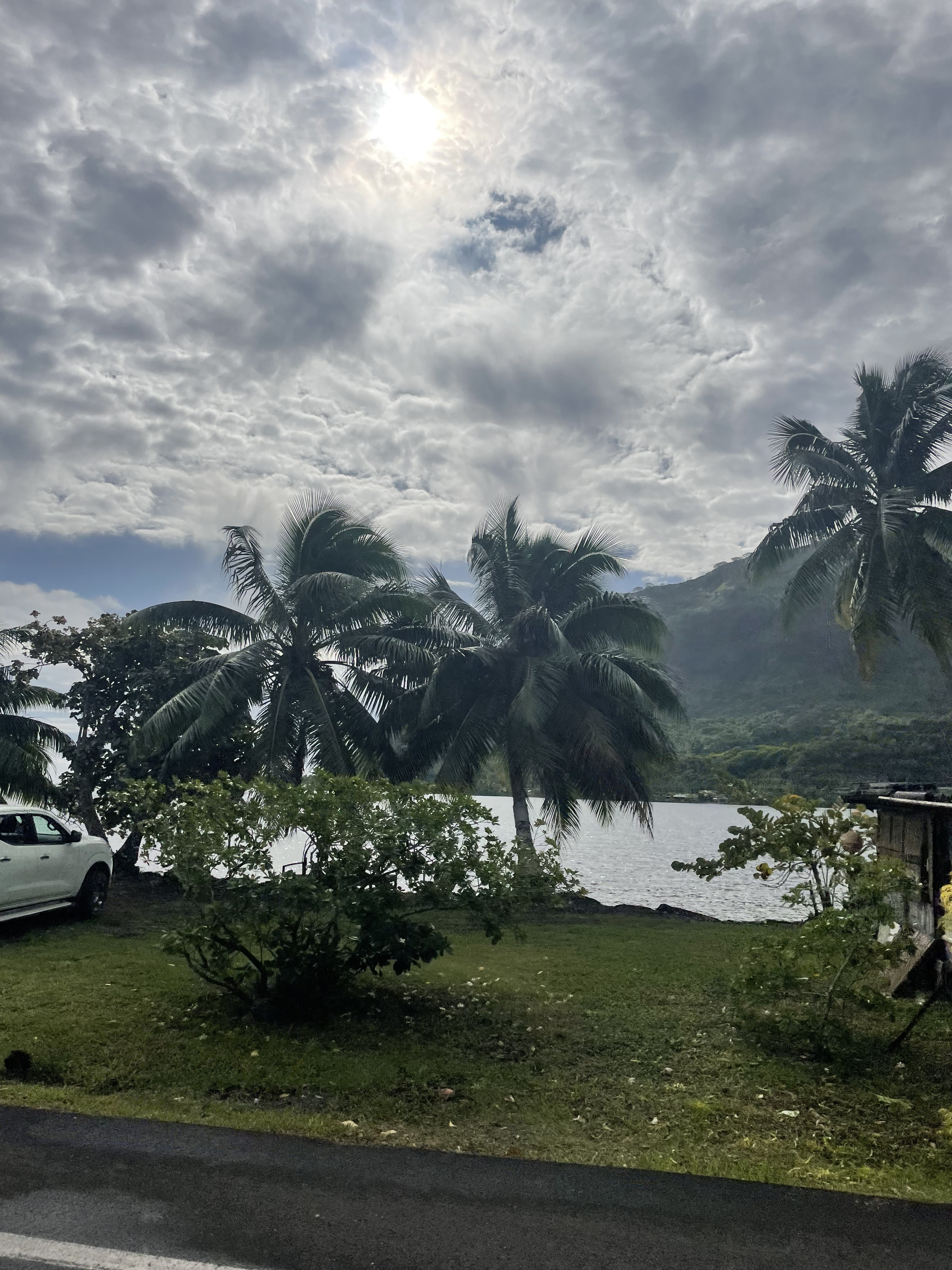 2022 Tahiti Taravao HXP - Day 3 (Devotional, Moorea Jeep Safari, Magic Mountain Overlook, Jam Tasting, Belvedere Lookout, Marae-o-Mahine, Touching Sacred Eels, Fresh Pineapple & Coconut, Making Headbands, Beach Games, Tahitian Dance & Fire Show)