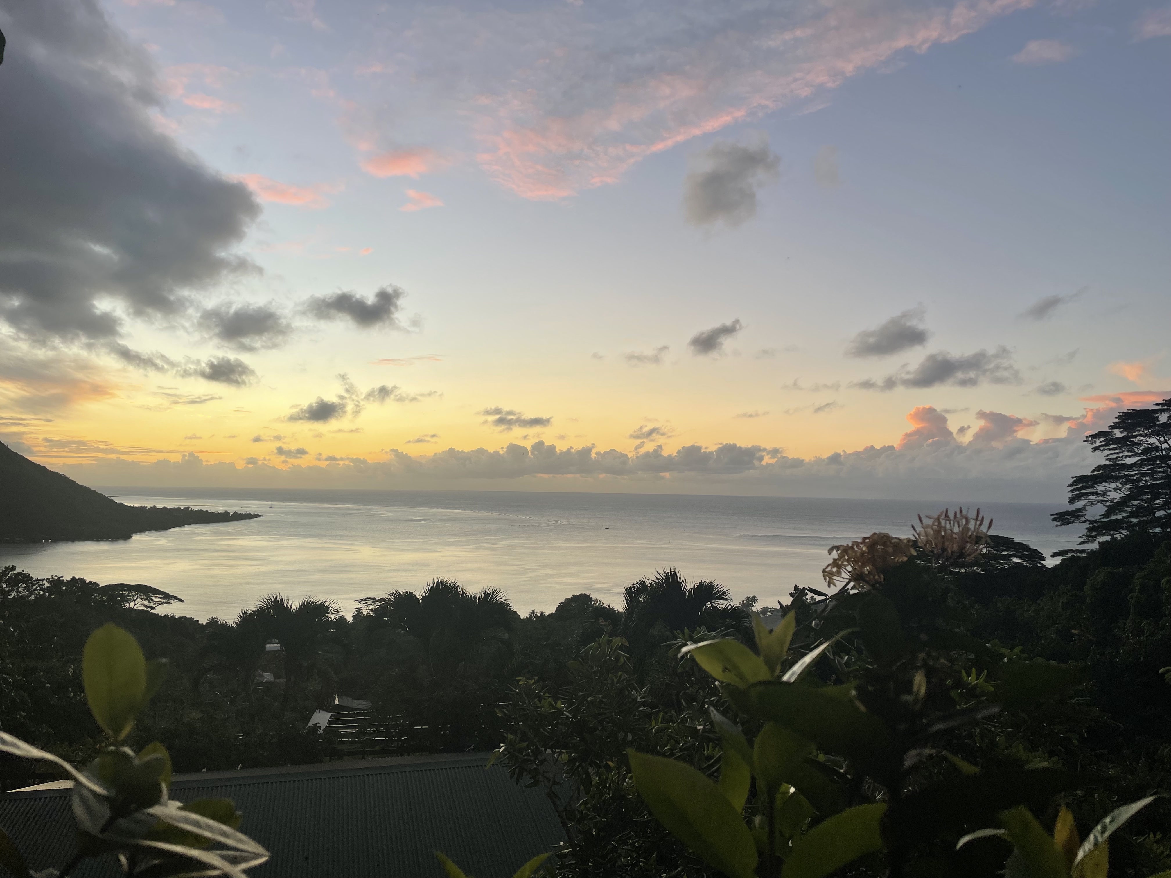 2022 Tahiti Taravao HXP - Day 3 (Devotional, Moorea Jeep Safari, Magic Mountain Overlook, Jam Tasting, Belvedere Lookout, Marae-o-Mahine, Touching Sacred Eels, Fresh Pineapple & Coconut, Making Headbands, Beach Games, Tahitian Dance & Fire Show)