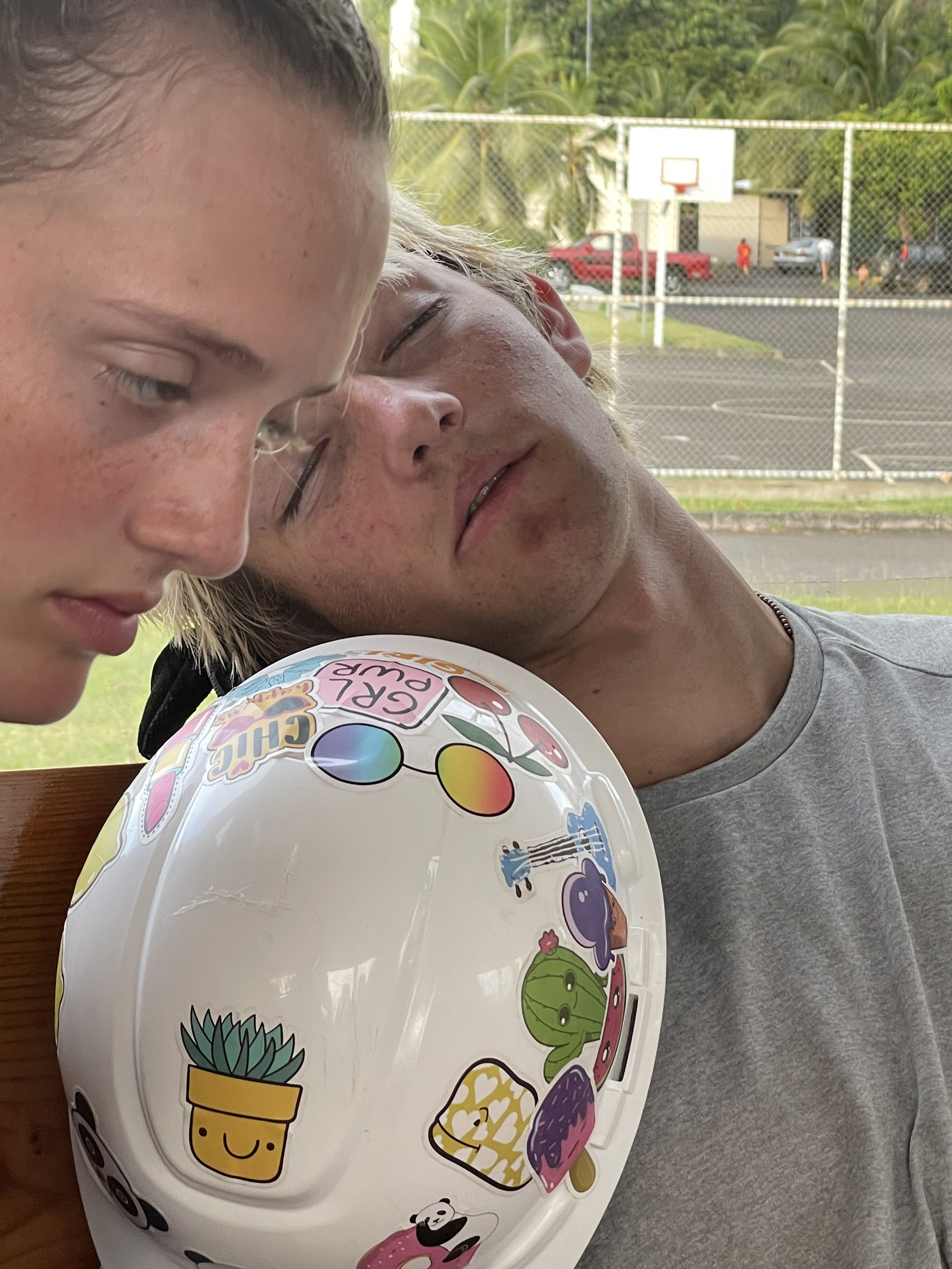 2022 Tahiti Taravao HXP - Day 7 (Tahitian Treats: Tim Tam, Happy Hippos, Hello Panda, Twix Top, Choco Prince, Building Walls & Mixing Cement By Hand, Chef Billy's Ketchup Egg Sandwiches, Making Flower Heis on the Beach, Swimming in the Reef)