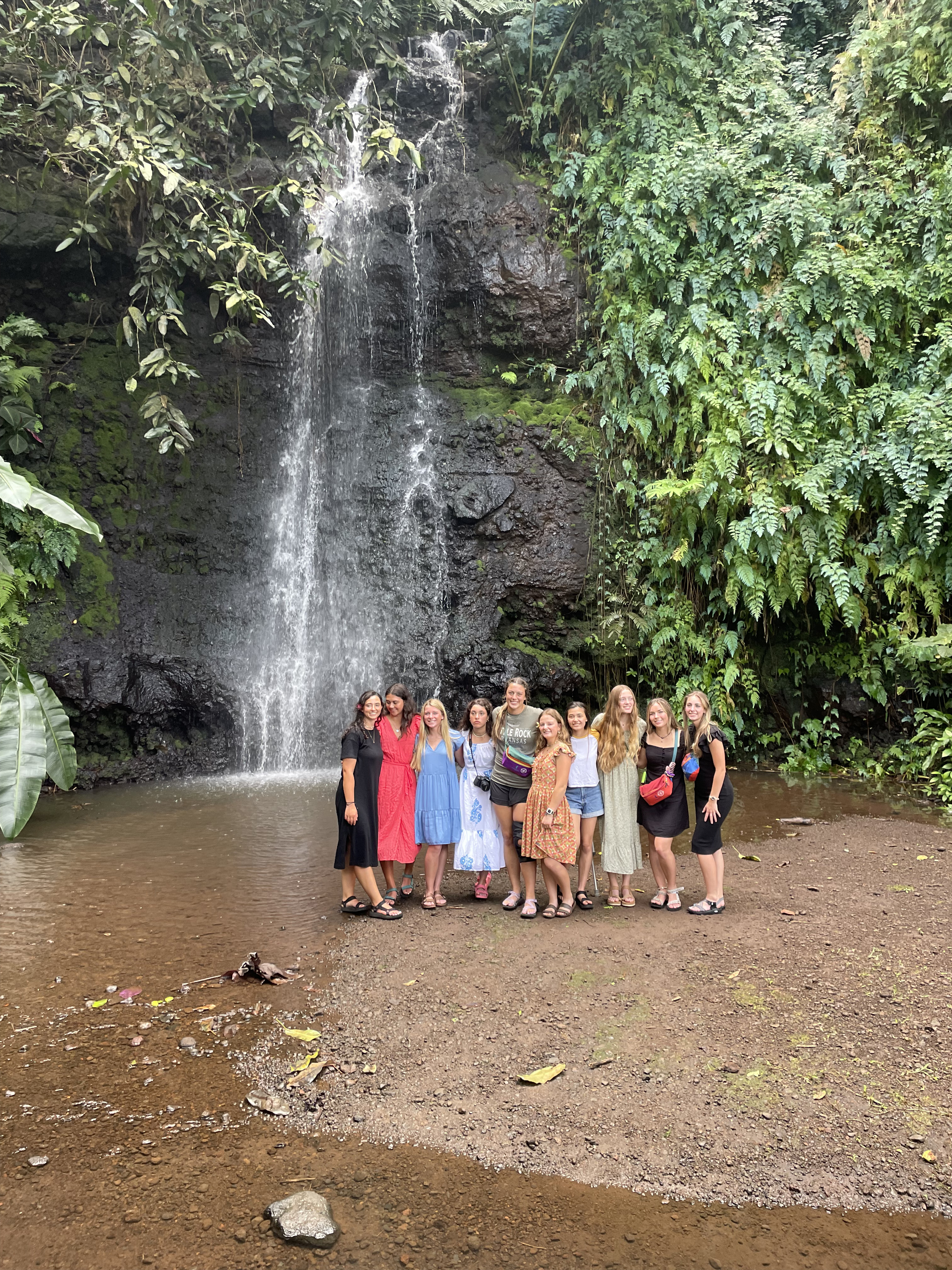 2022 Tahiti Taravao HXP - Day 12 (Church with Vaihiria Ward, Water Gardens Vaipahi Waterfall & Hike, Sacred Eels, Turtles, Haircut, Activity with Vaihiria Ward Youth, Averie's Birthday, Letters Home)