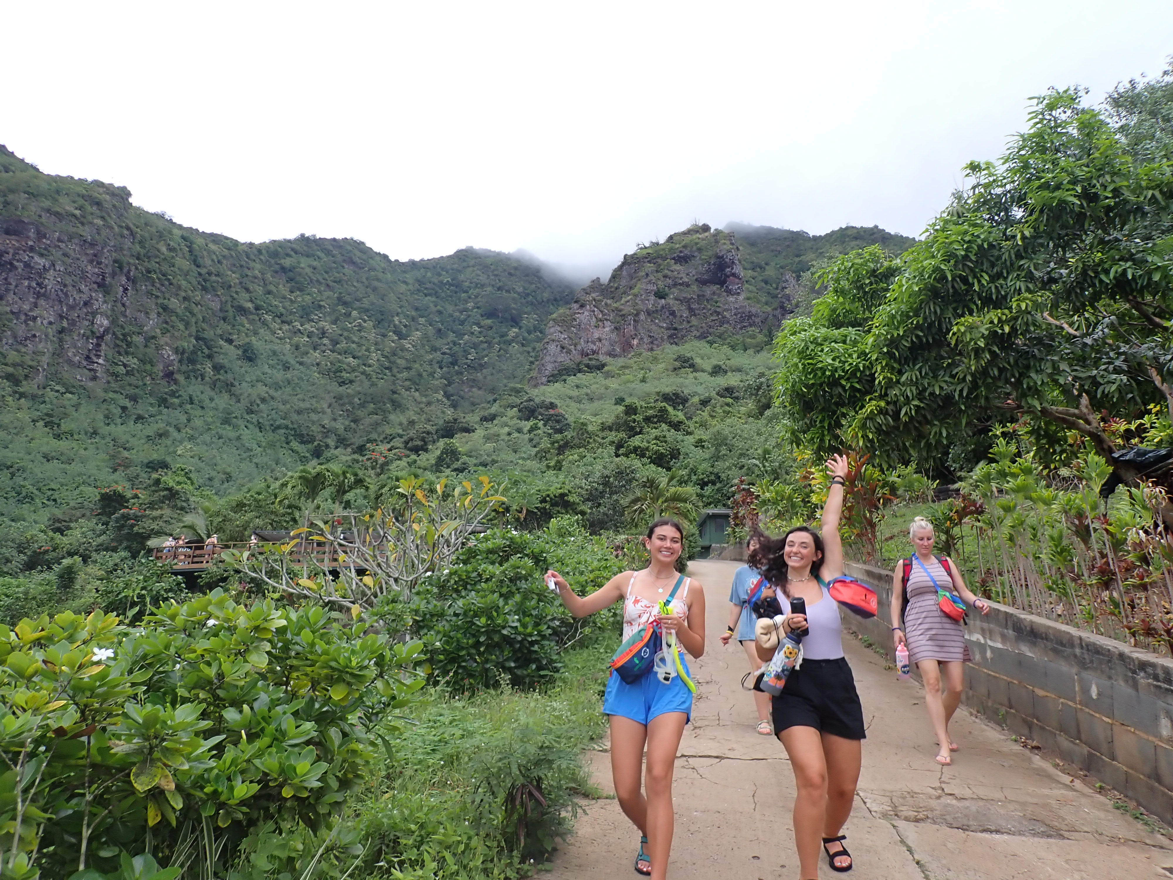 2022 Tahiti Taravao HXP - Day 2 (Arrival in Tahiti!, Narii & Escuela Teach us a Tahitian Dance, Ferry to Mo'orea / Moorea, Hiking, 18 in Small Truck, Va'a Canoes, Crepes)