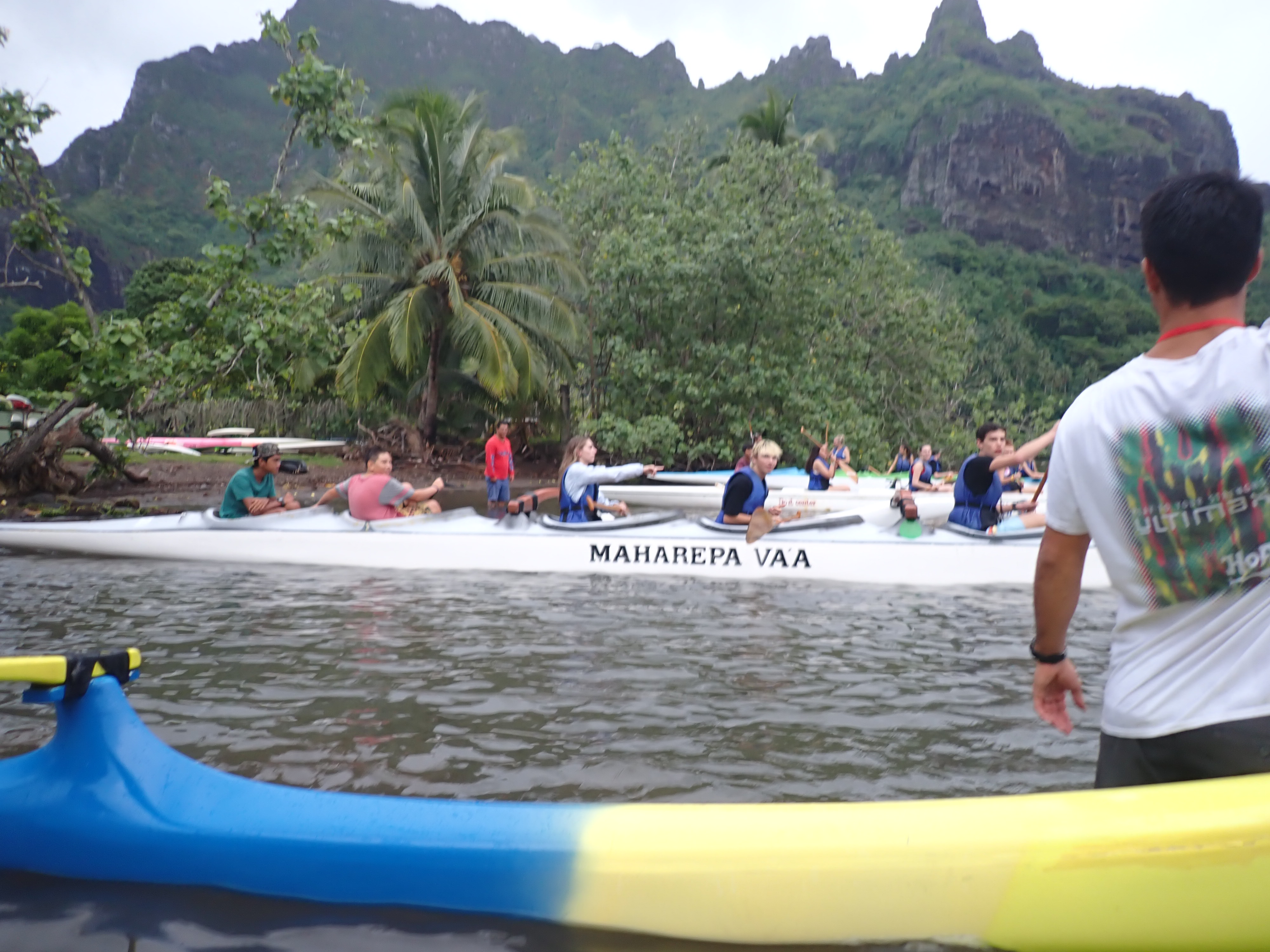 2022 Tahiti Taravao HXP - Day 2 (Arrival in Tahiti!, Narii & Escuela Teach us a Tahitian Dance, Ferry to Mo'orea / Moorea, Hiking, 18 in Small Truck, Va'a Canoes, Crepes)