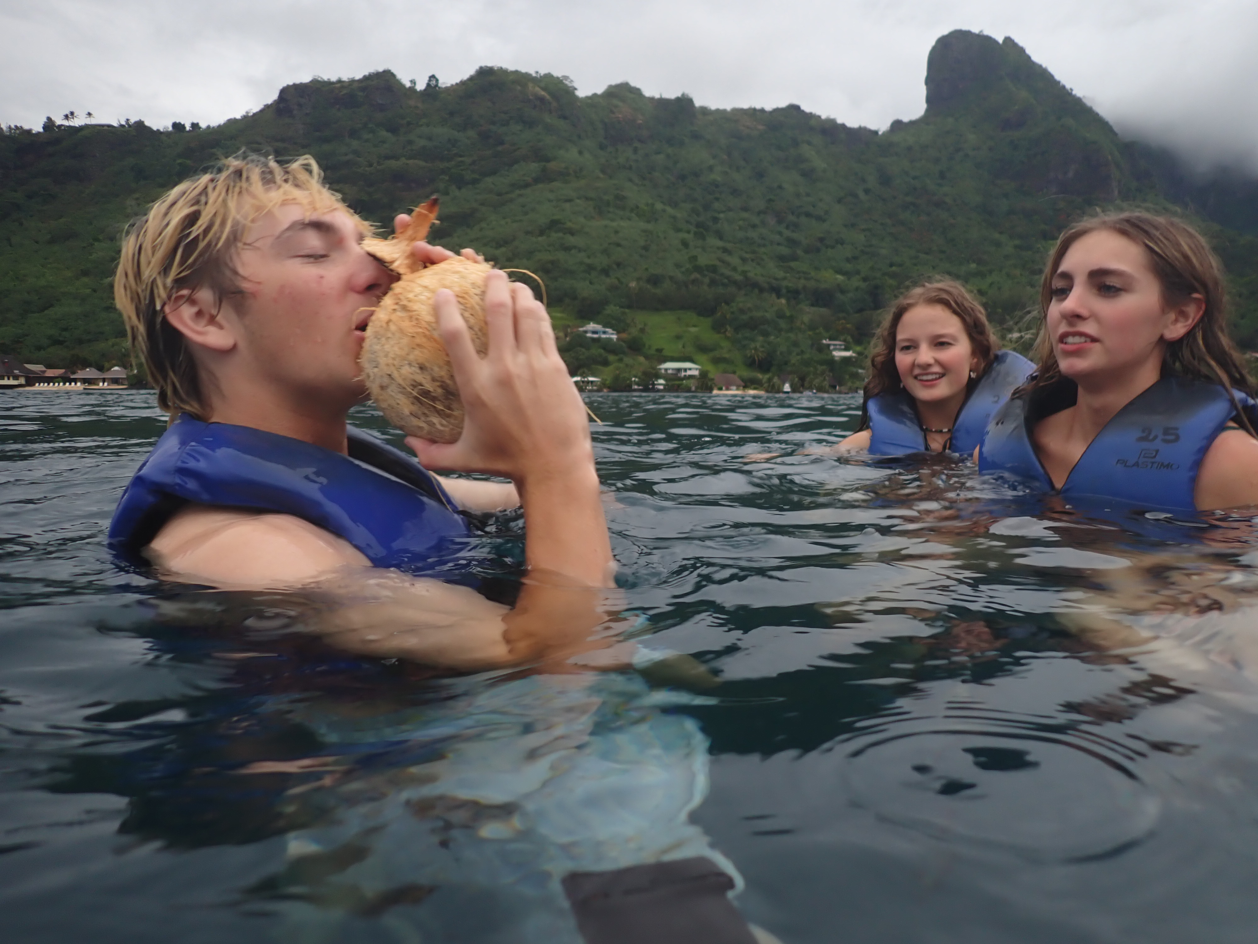 2022 Tahiti Taravao HXP - Day 2 (Arrival in Tahiti!, Narii & Escuela Teach us a Tahitian Dance, Ferry to Mo'orea / Moorea, Hiking, 18 in Small Truck, Va'a Canoes, Crepes)