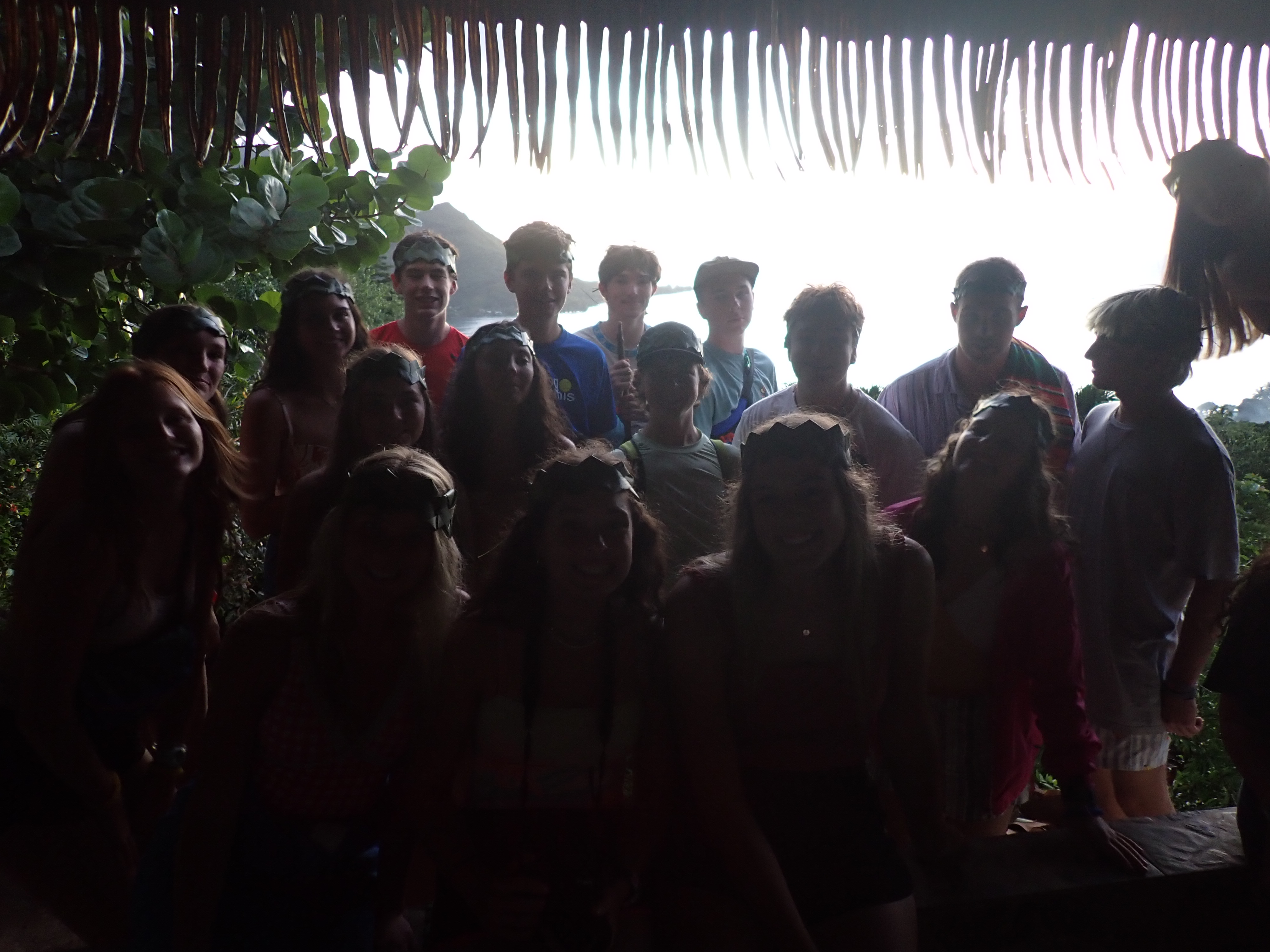 2022 Tahiti Taravao HXP - Day 3 (Devotional, Moorea Jeep Safari, Magic Mountain Overlook, Jam Tasting, Belvedere Lookout, Marae-o-Mahine, Touching Sacred Eels, Fresh Pineapple & Coconut, Making Headbands, Beach Games, Tahitian Dance & Fire Show)