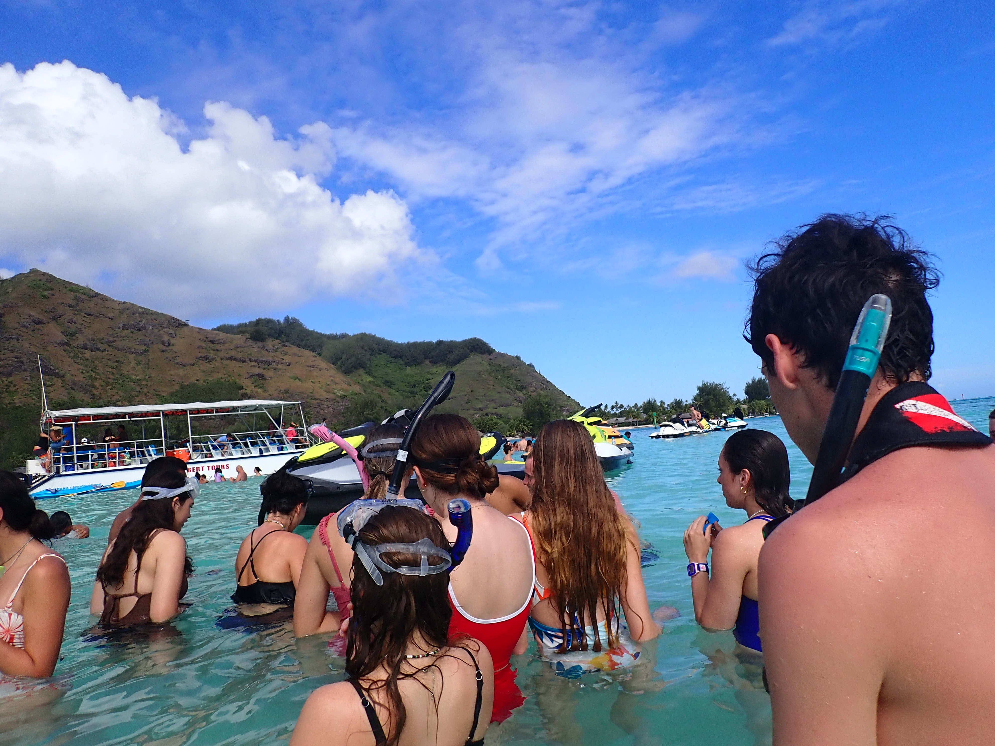 2022 Tahiti Taravao HXP - Day 4 (Kass's Birthday, Swimming with Sharks & Stingrays, Motu Fareone Island, Making Motu Fareone (E'ia Ota), Catching Crabs for 'Alca-Crab', Dance Party on Ferry to Tahiti, Catching Geckos)