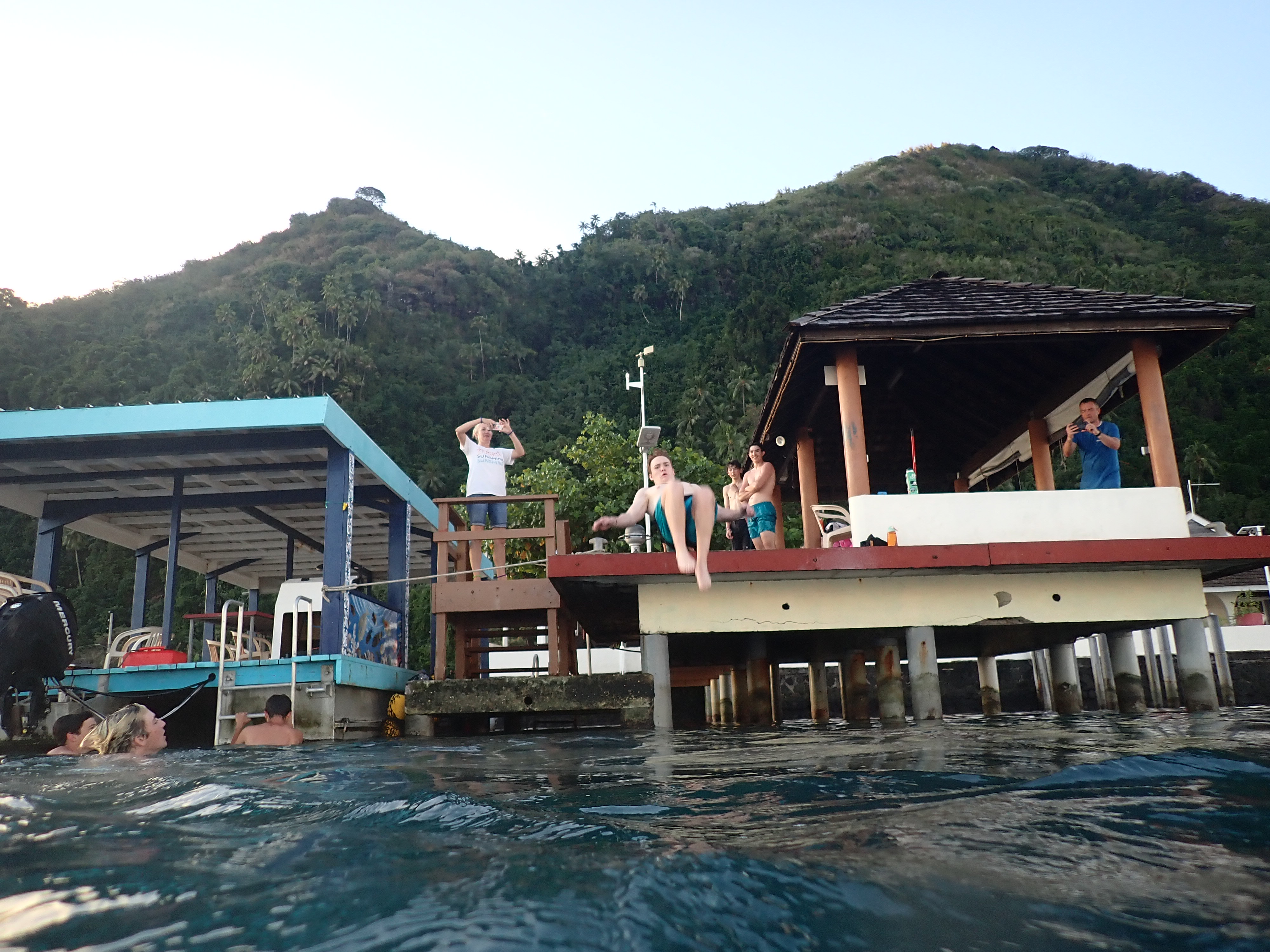 2022 Tahiti Taravao HXP - Day 6 (1st Day at the Work Site, Clearing the Land to Build a House for Tiana, Digging the Foundation & Footings, Purple Worms & Centipedes,Swimming in the Reef, Activity and Dinner with the Vaihiria Ward, Double Dragon)