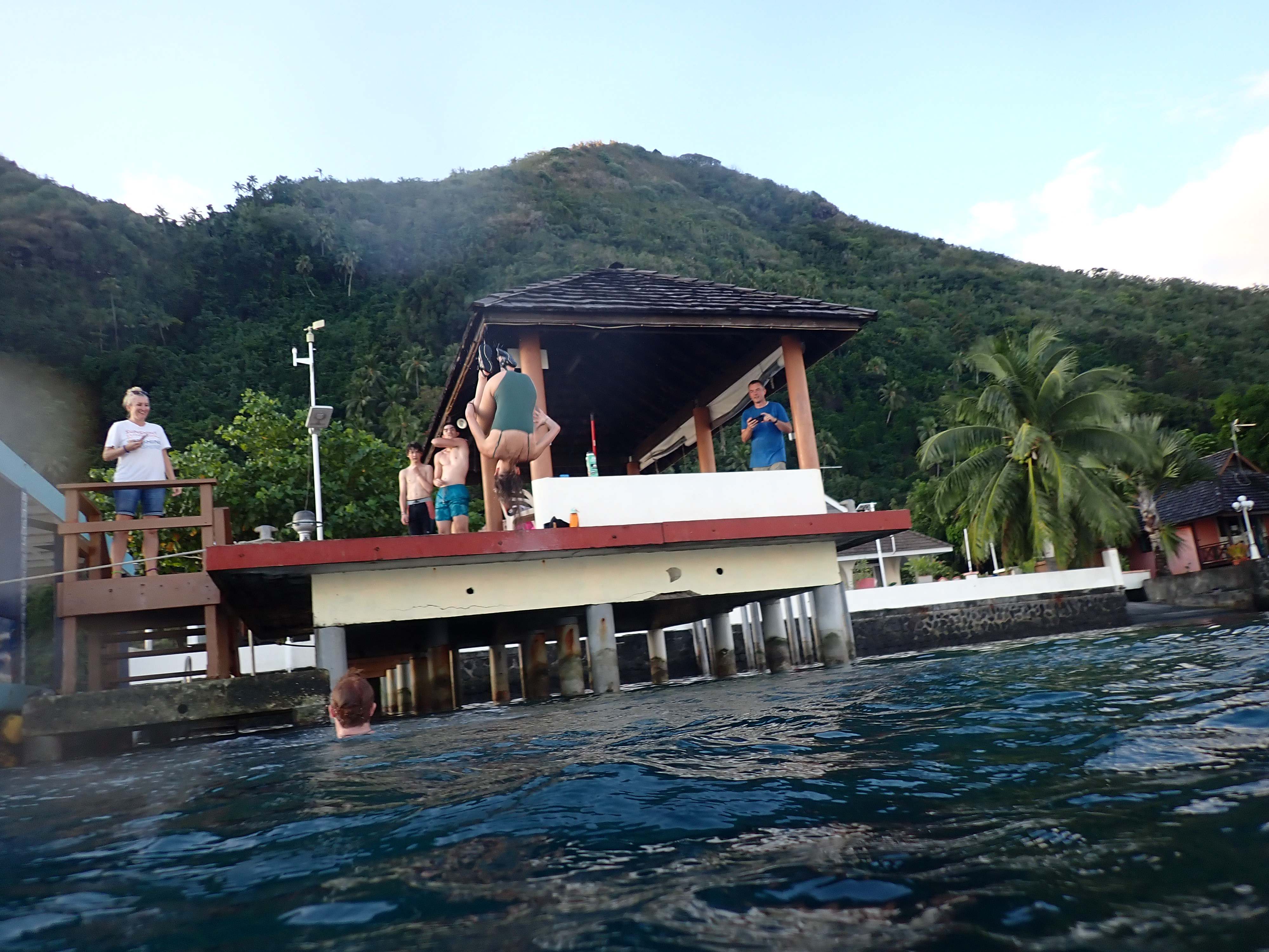 2022 Tahiti Taravao HXP - Day 6 (1st Day at the Work Site, Clearing the Land to Build a House for Tiana, Digging the Foundation & Footings, Purple Worms & Centipedes,Swimming in the Reef, Activity and Dinner with the Vaihiria Ward, Double Dragon)