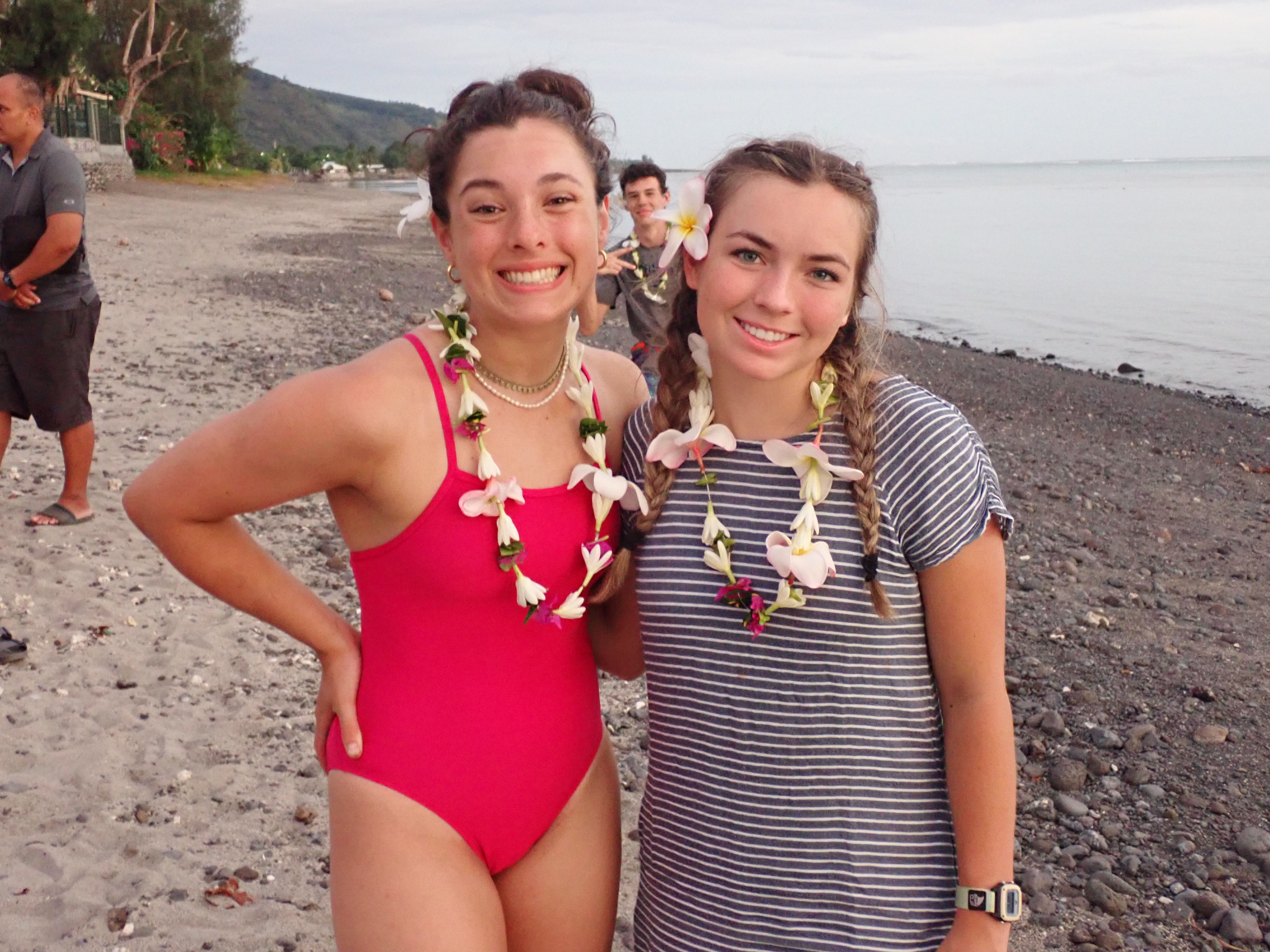 2022 Tahiti Taravao HXP - Day 7 (Tahitian Treats: Tim Tam, Happy Hippos, Hello Panda, Twix Top, Choco Prince, Building Walls & Mixing Cement By Hand, Chef Billy's Ketchup Egg Sandwiches, Making Flower Heis on the Beach, Swimming in the Reef)