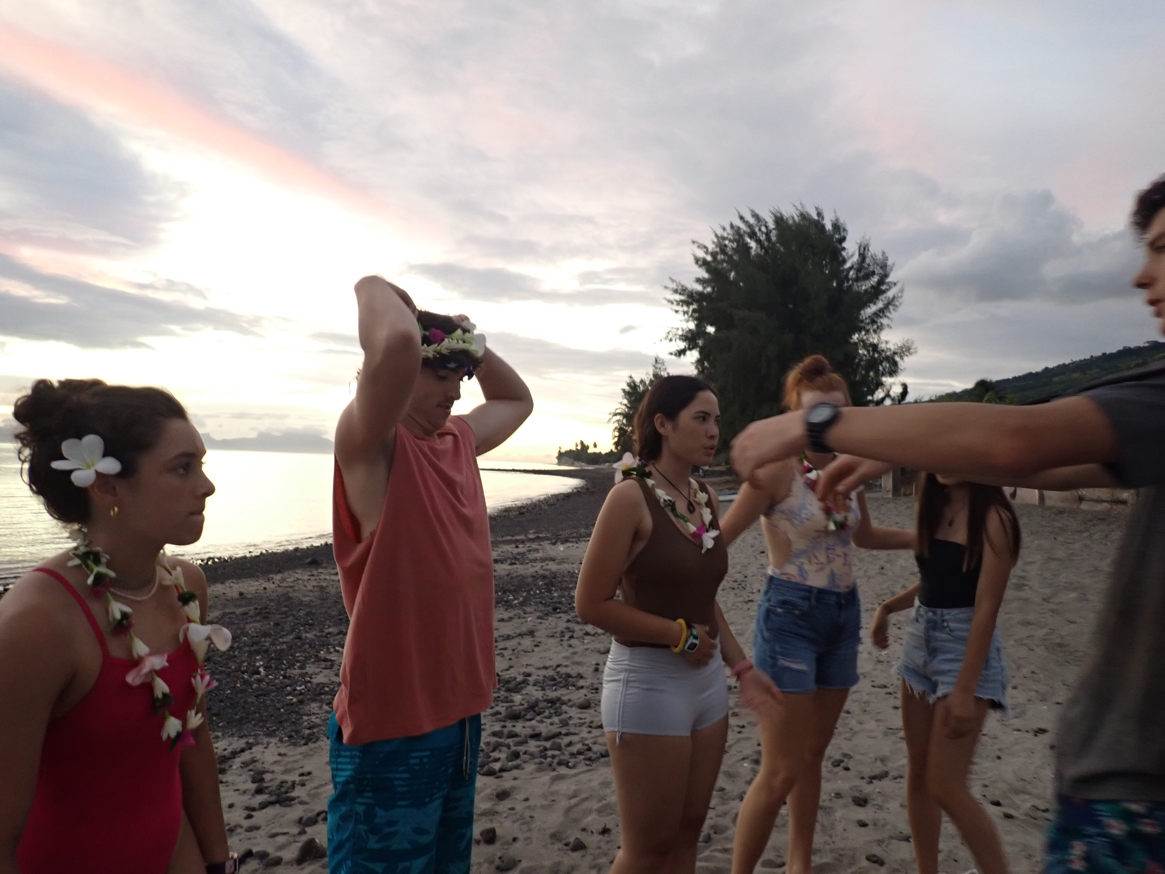 2022 Tahiti Taravao HXP - Day 7 (Tahitian Treats: Tim Tam, Happy Hippos, Hello Panda, Twix Top, Choco Prince, Building Walls & Mixing Cement By Hand, Chef Billy's Ketchup Egg Sandwiches, Making Flower Heis on the Beach, Swimming in the Reef)