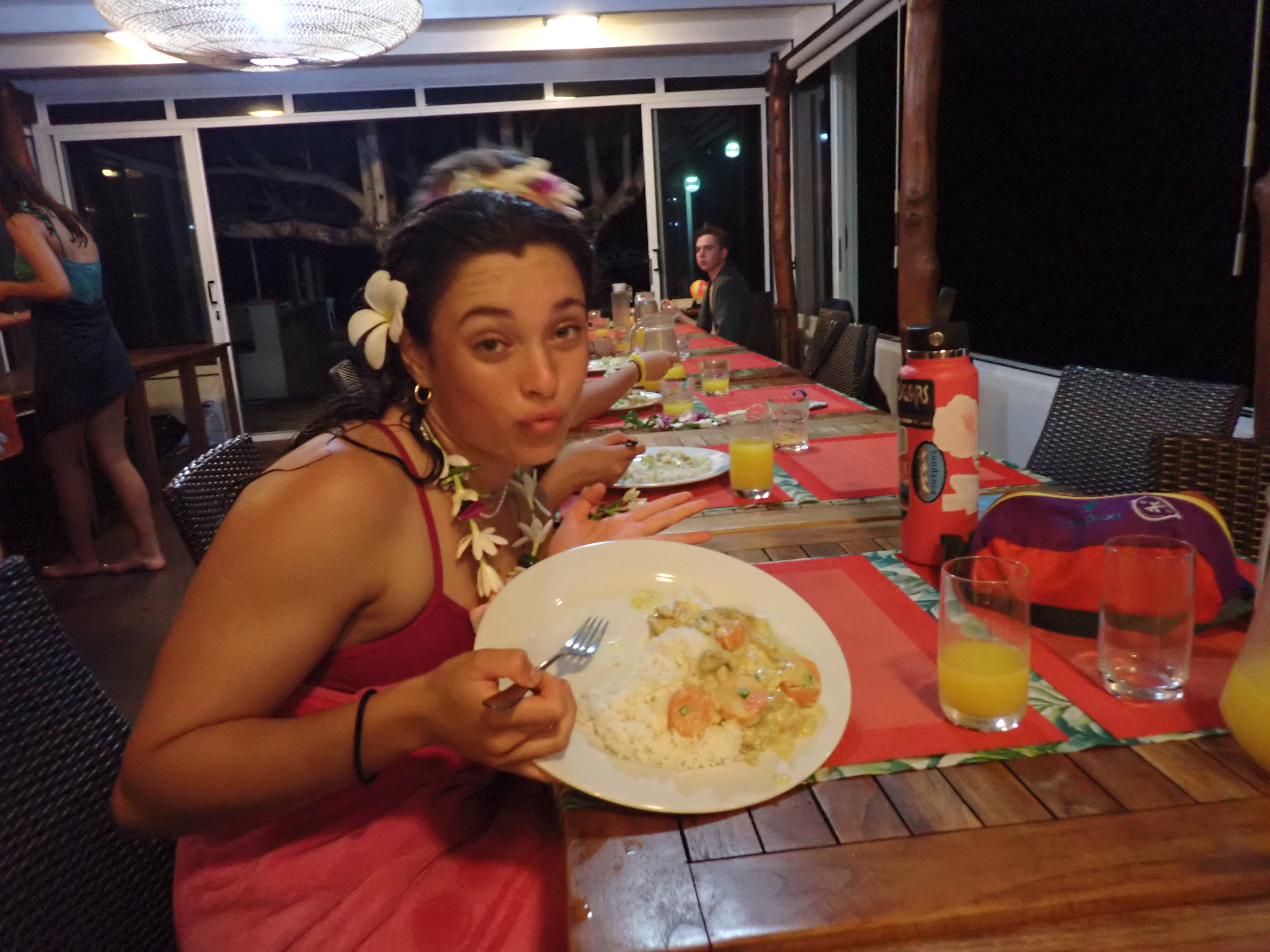 2022 Tahiti Taravao HXP - Day 7 (Tahitian Treats: Tim Tam, Happy Hippos, Hello Panda, Twix Top, Choco Prince, Building Walls & Mixing Cement By Hand, Chef Billy's Ketchup Egg Sandwiches, Making Flower Heis on the Beach, Swimming in the Reef)