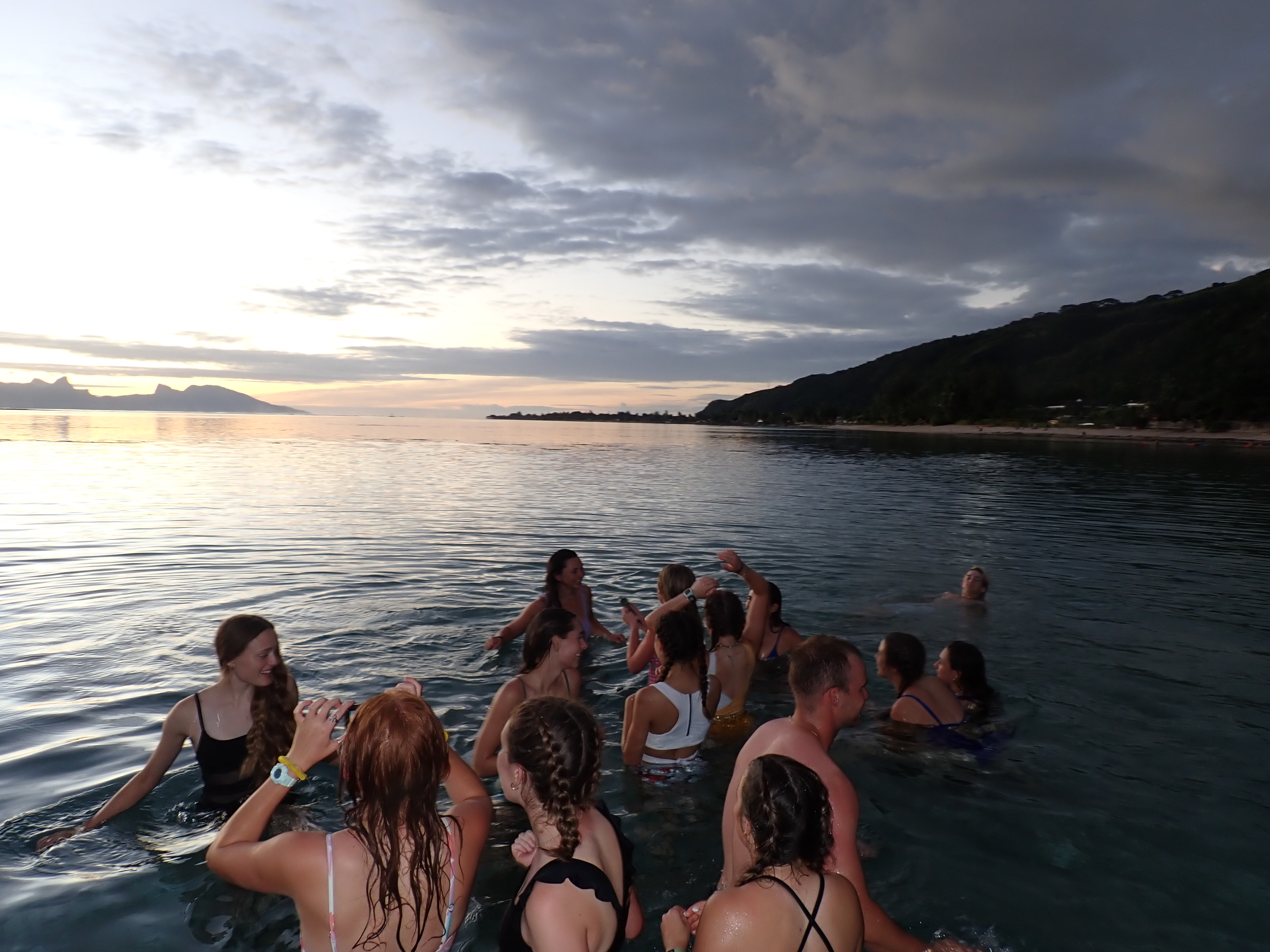 2022 Tahiti Taravao HXP - Day 9 (Pouring the Foundation, Playing with Poisonous Centipedes, Spray Painting Each Other, Digging a Bottomless Pit, Plage Vaiava (Vayava Beach), Another Epic Sunset, Learning a Tahitian Dance (Te Tiare Tahiti), Stingray)