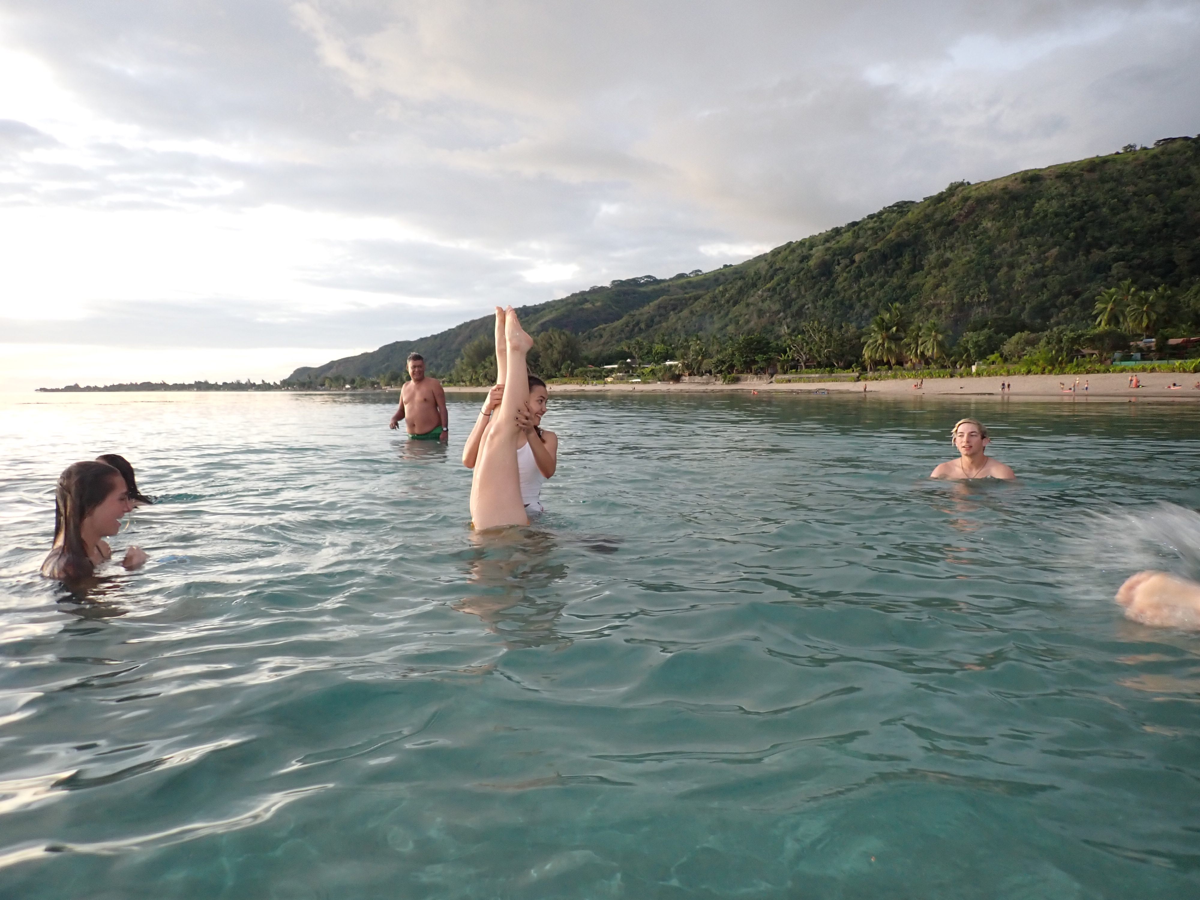 2022 Tahiti Taravao HXP - Day 9 (Pouring the Foundation, Playing with Poisonous Centipedes, Spray Painting Each Other, Digging a Bottomless Pit, Plage Vaiava (Vayava Beach), Another Epic Sunset, Learning a Tahitian Dance (Te Tiare Tahiti), Stingray)