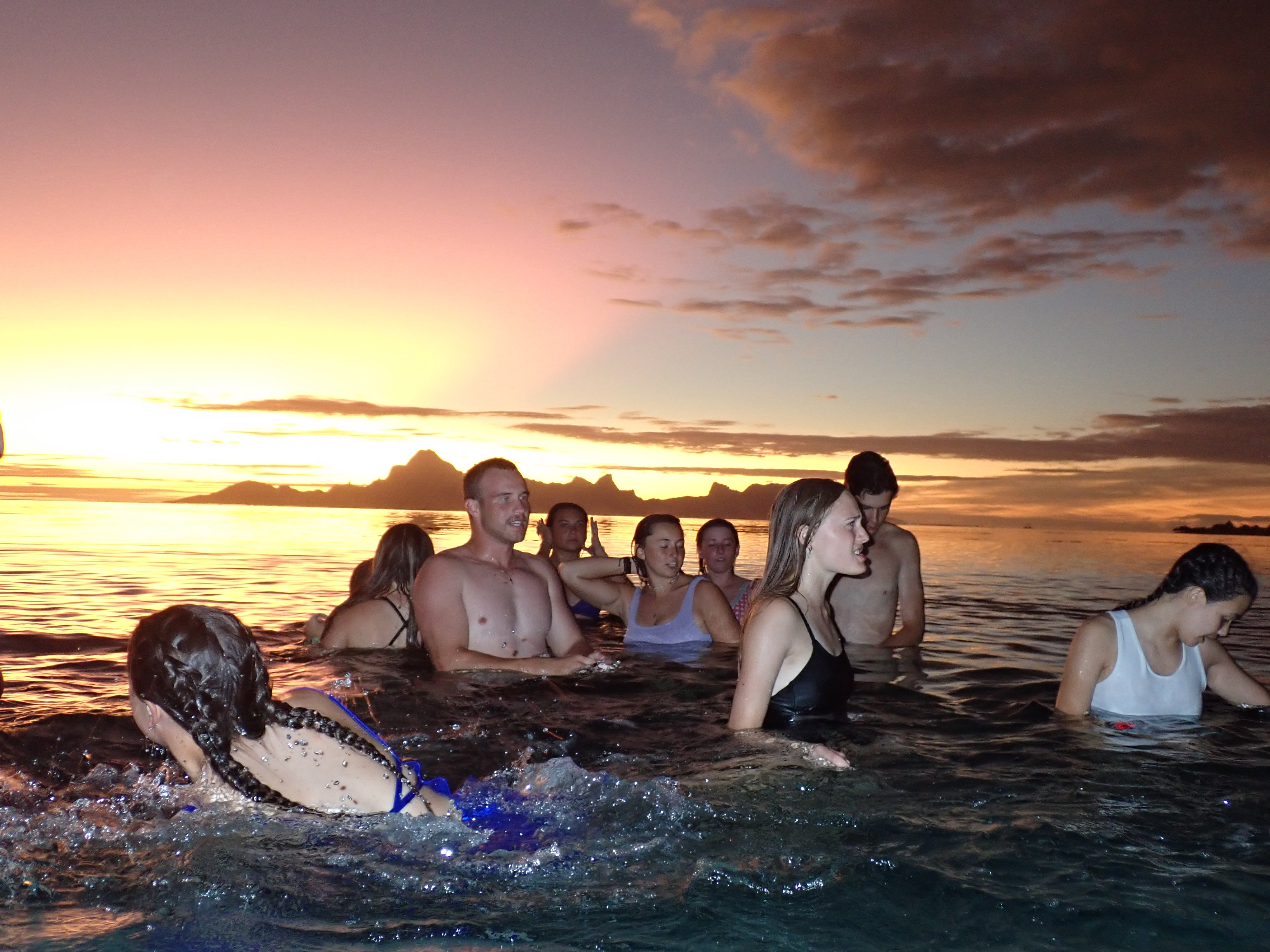 2022 Tahiti Taravao HXP - Day 9 (Pouring the Foundation, Playing with Poisonous Centipedes, Spray Painting Each Other, Digging a Bottomless Pit, Plage Vaiava (Vayava Beach), Another Epic Sunset, Learning a Tahitian Dance (Te Tiare Tahiti), Stingray)