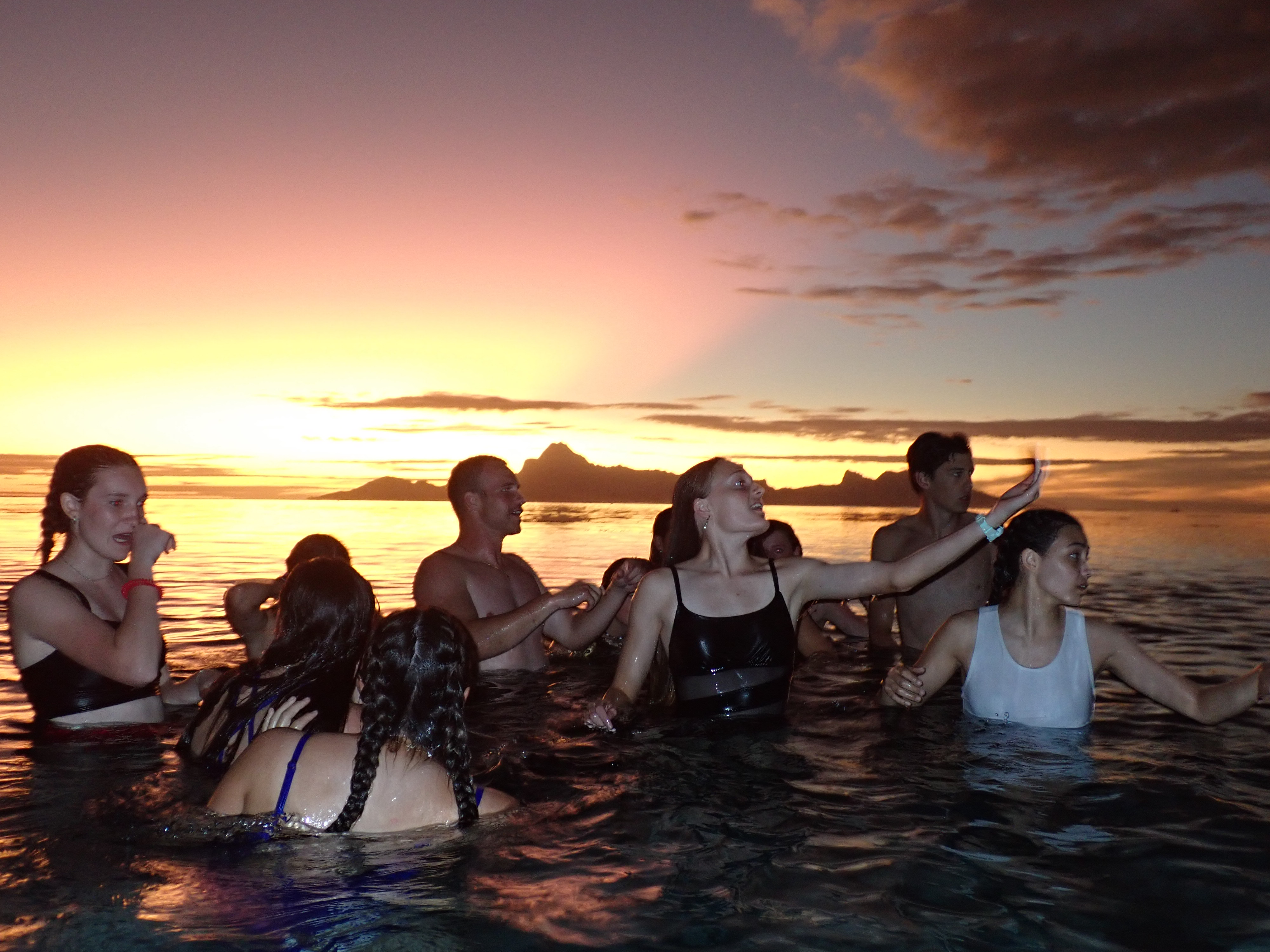 2022 Tahiti Taravao HXP - Day 9 (Pouring the Foundation, Playing with Poisonous Centipedes, Spray Painting Each Other, Digging a Bottomless Pit, Plage Vaiava (Vayava Beach), Another Epic Sunset, Learning a Tahitian Dance (Te Tiare Tahiti), Stingray)