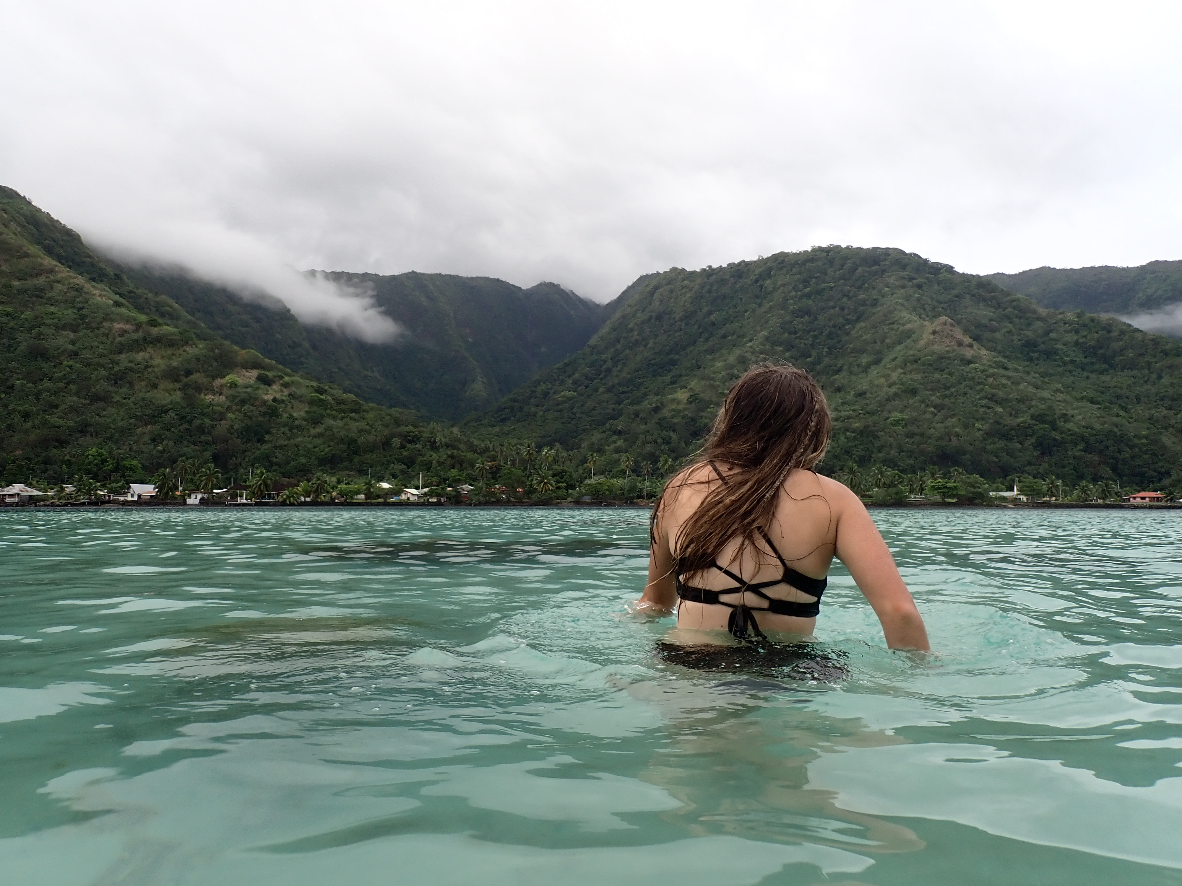 2022 Tahiti Taravao HXP - Day 11 (Surf Lessons on Black Sand Plage de Ahonu (Ahonu Beach), Losing Toenails, Beach Burger, Dance Party on Steve's Party Barge, Owner Steve, Snorkeling in Crystal Clear Warm Water in the Reef, Sports with Vaihiria Ward Youth)