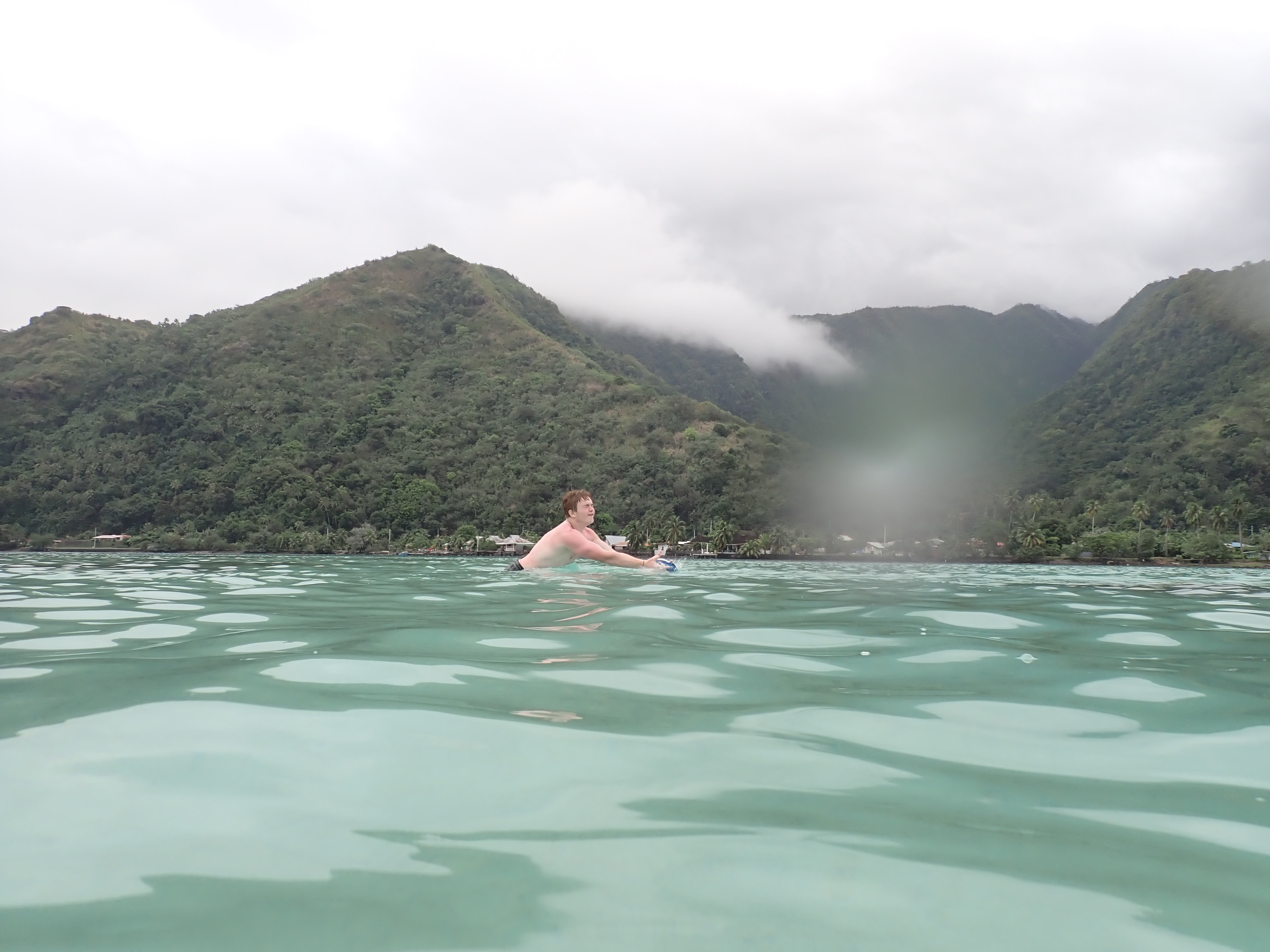 2022 Tahiti Taravao HXP - Day 11 (Surf Lessons on Black Sand Plage de Ahonu (Ahonu Beach), Losing Toenails, Beach Burger, Dance Party on Steve's Party Barge, Owner Steve, Snorkeling in Crystal Clear Warm Water in the Reef, Sports with Vaihiria Ward Youth)