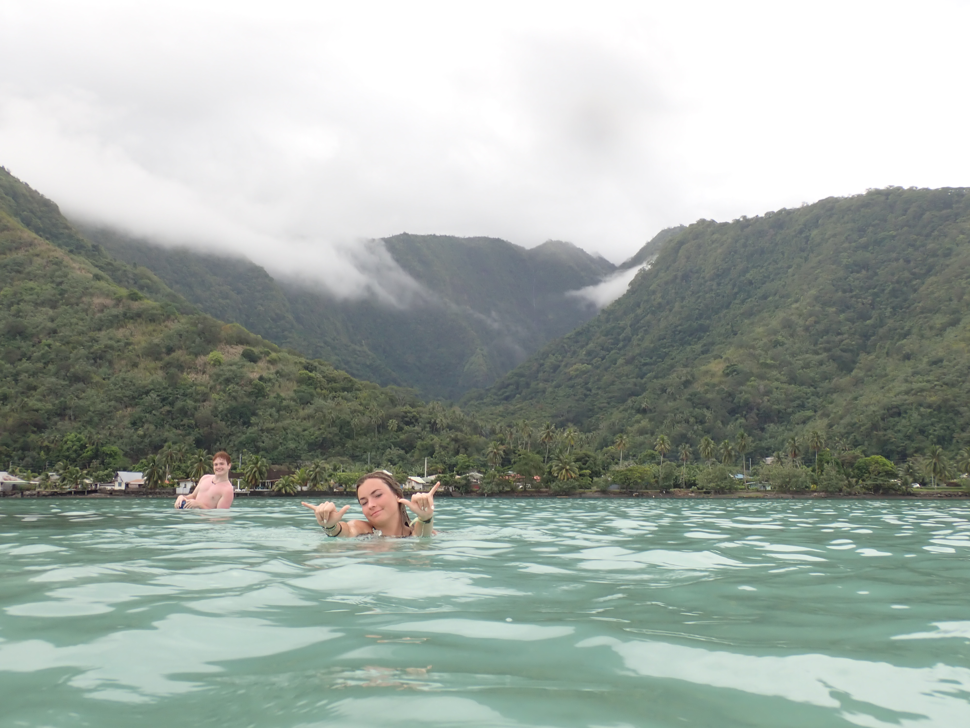 2022 Tahiti Taravao HXP - Day 11 (Surf Lessons on Black Sand Plage de Ahonu (Ahonu Beach), Losing Toenails, Beach Burger, Dance Party on Steve's Party Barge, Owner Steve, Snorkeling in Crystal Clear Warm Water in the Reef, Sports with Vaihiria Ward Youth)