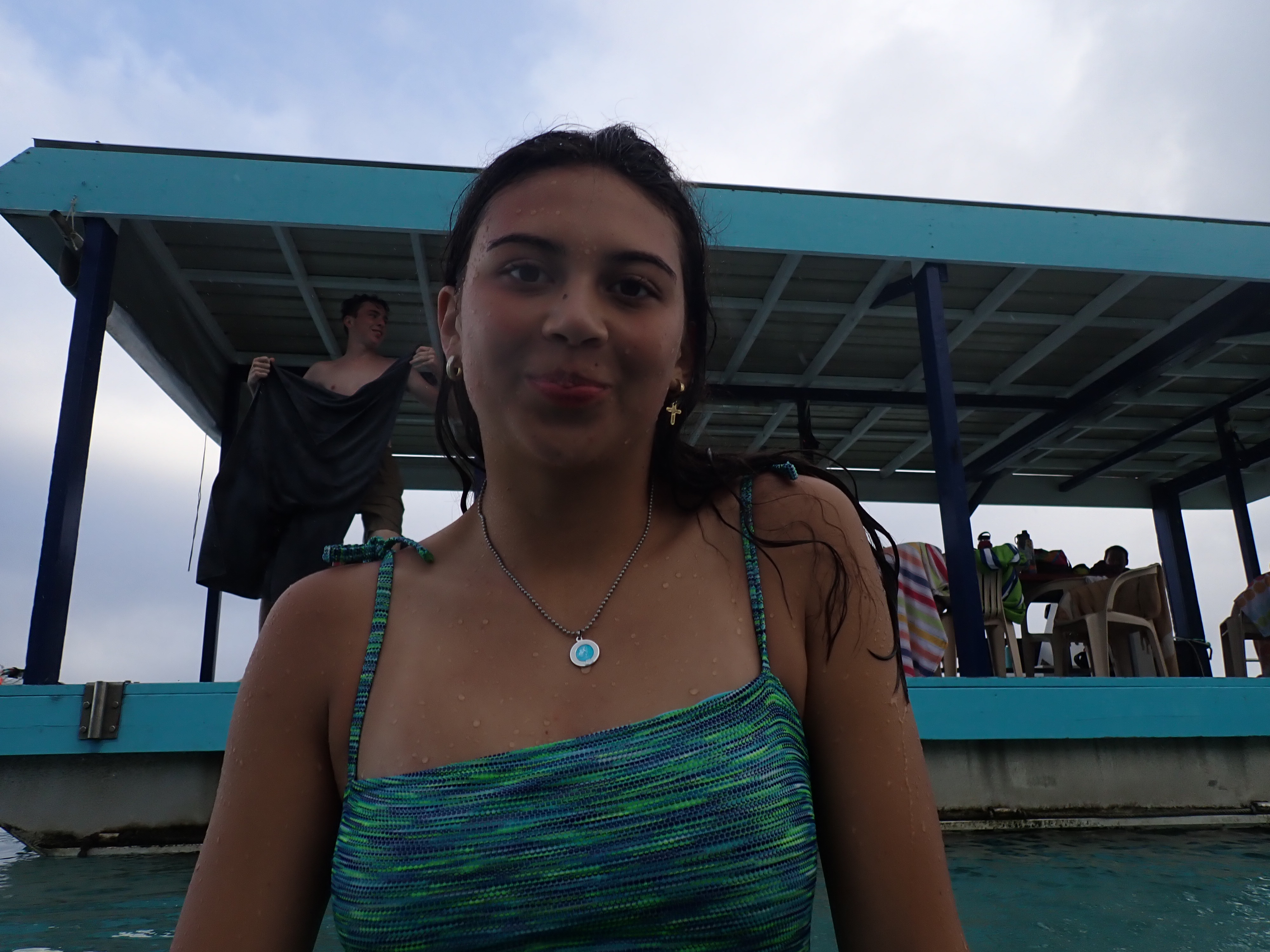 2022 Tahiti Taravao HXP - Day 11 (Surf Lessons on Black Sand Plage de Ahonu (Ahonu Beach), Losing Toenails, Beach Burger, Dance Party on Steve's Party Barge, Owner Steve, Snorkeling in Crystal Clear Warm Water in the Reef, Sports with Vaihiria Ward Youth)