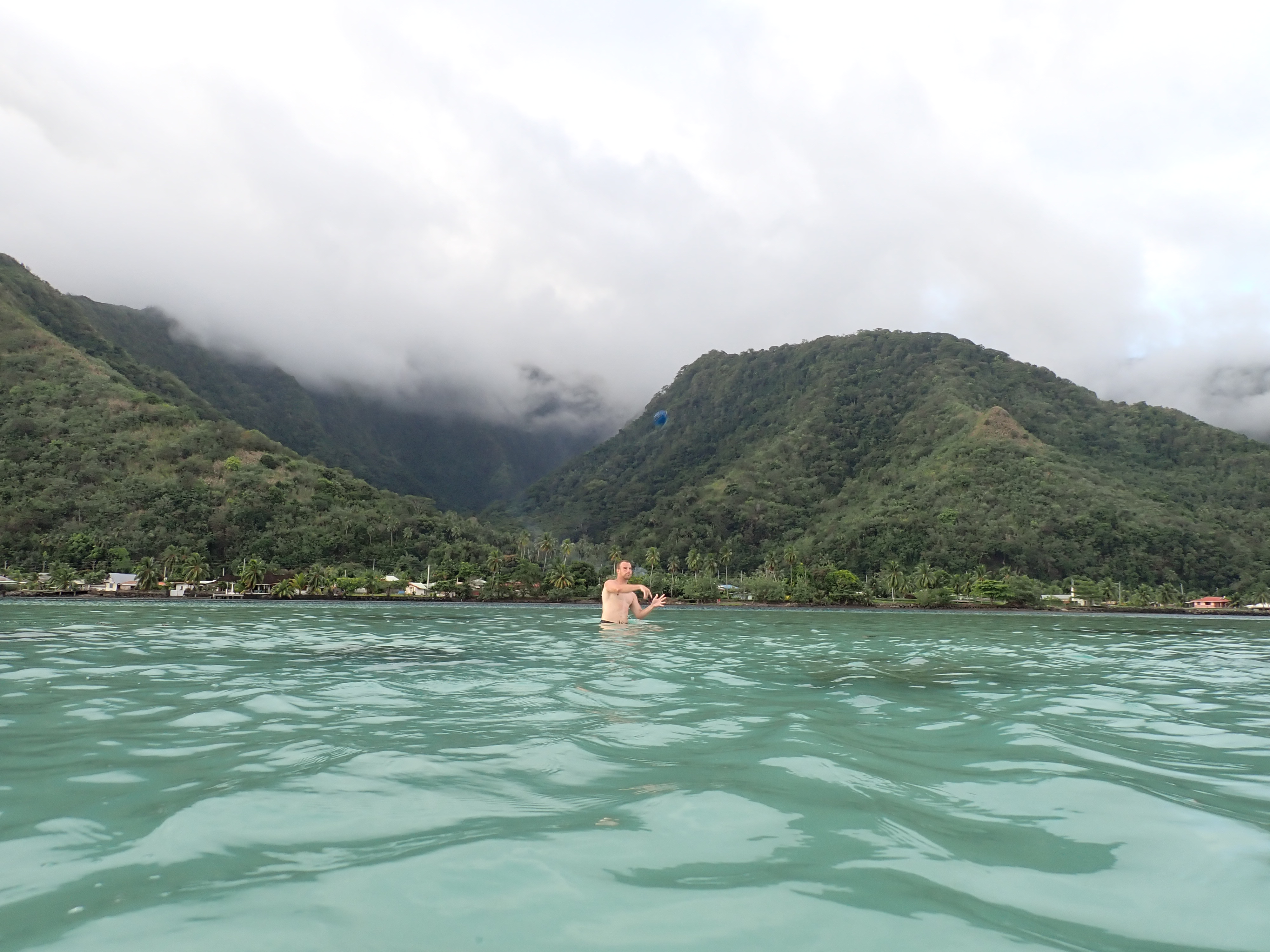 2022 Tahiti Taravao HXP - Day 11 (Surf Lessons on Black Sand Plage de Ahonu (Ahonu Beach), Losing Toenails, Beach Burger, Dance Party on Steve's Party Barge, Owner Steve, Snorkeling in Crystal Clear Warm Water in the Reef, Sports with Vaihiria Ward Youth)