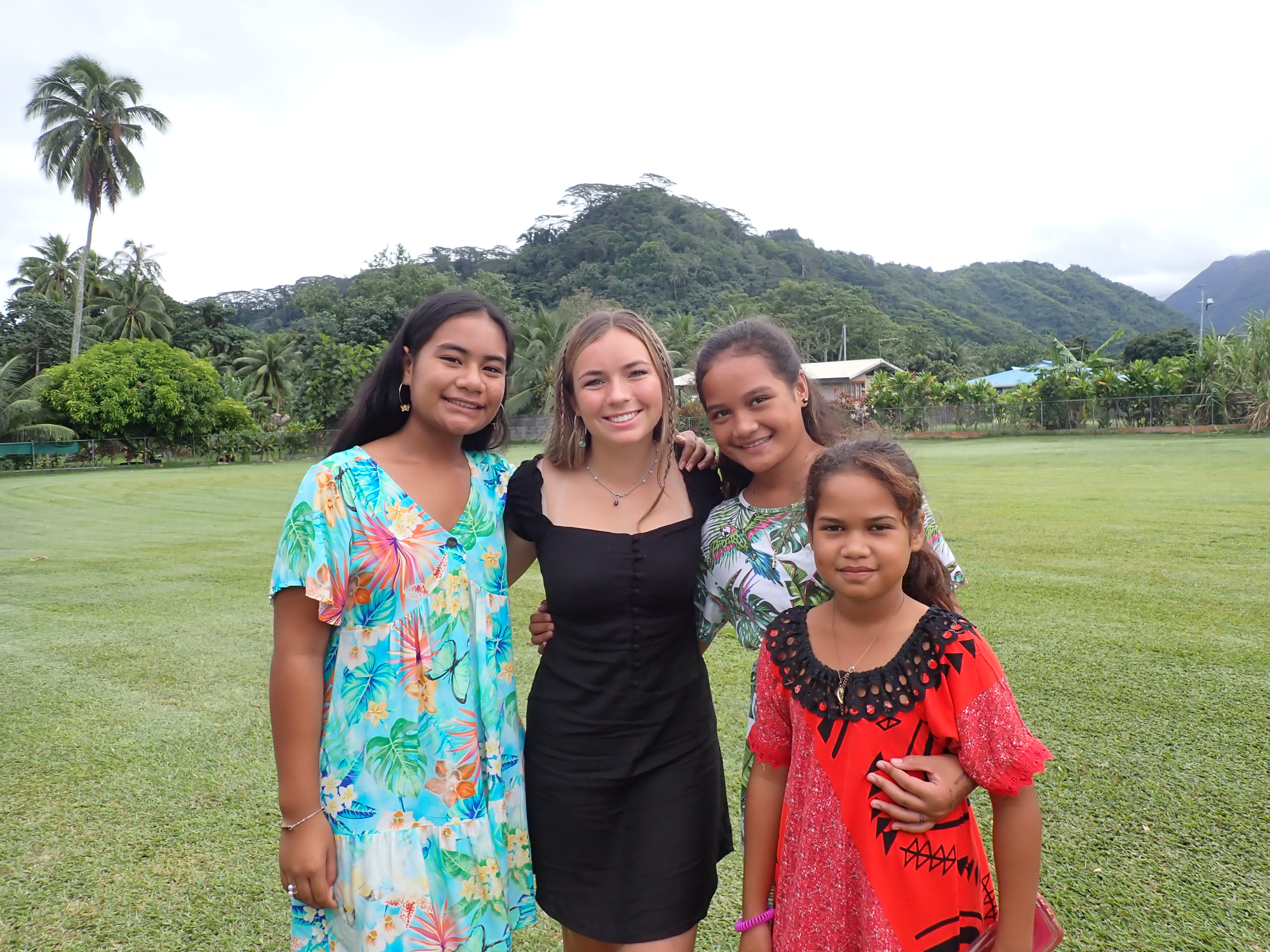 2022 Tahiti Taravao HXP - Day 12 (Church with Vaihiria Ward, Water Gardens Vaipahi Waterfall & Hike, Sacred Eels, Turtles, Haircut, Activity with Vaihiria Ward Youth, Averie's Birthday, Letters Home)