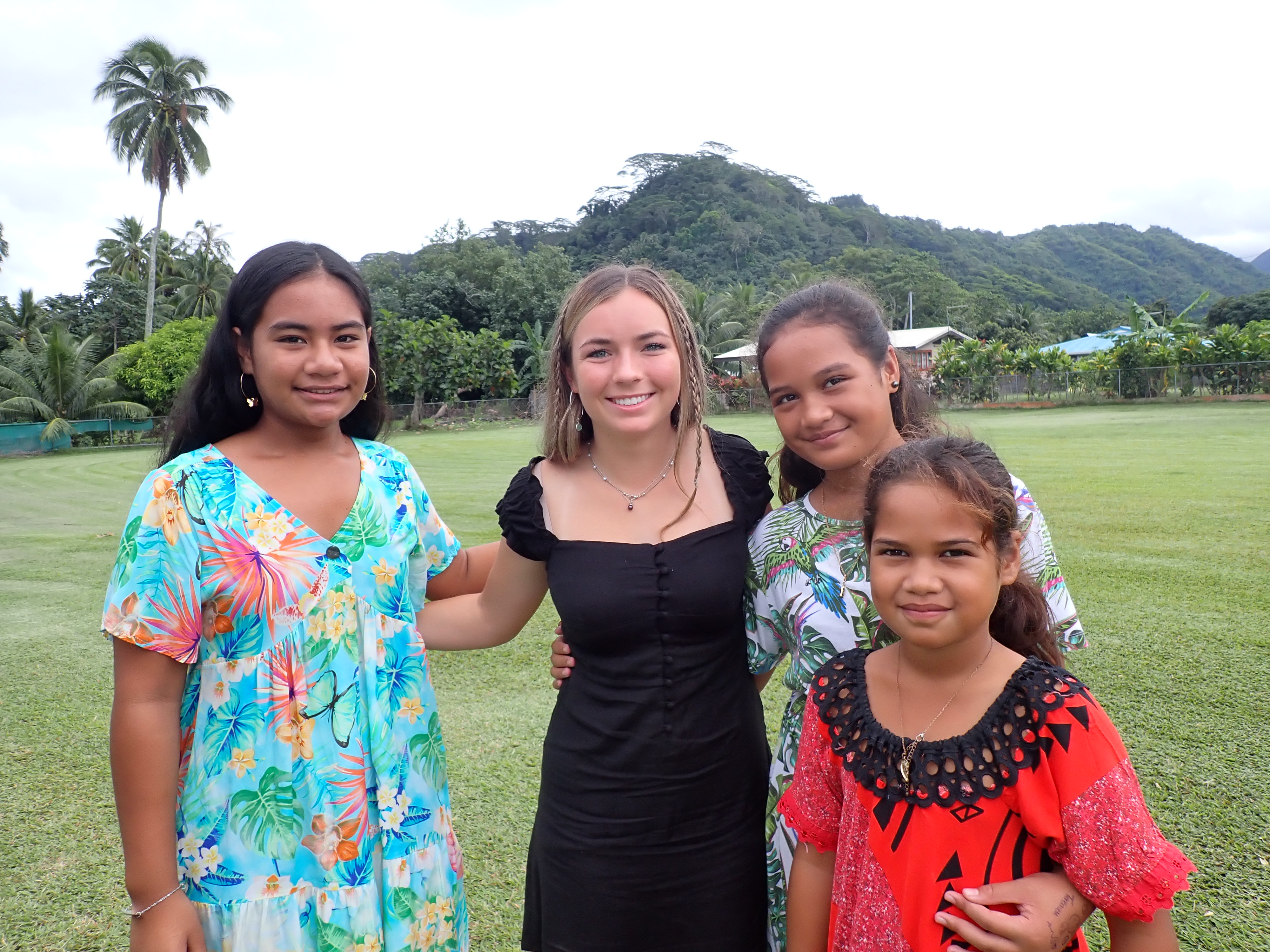 2022 Tahiti Taravao HXP - Day 12 (Church with Vaihiria Ward, Water Gardens Vaipahi Waterfall & Hike, Sacred Eels, Turtles, Haircut, Activity with Vaihiria Ward Youth, Averie's Birthday, Letters Home)