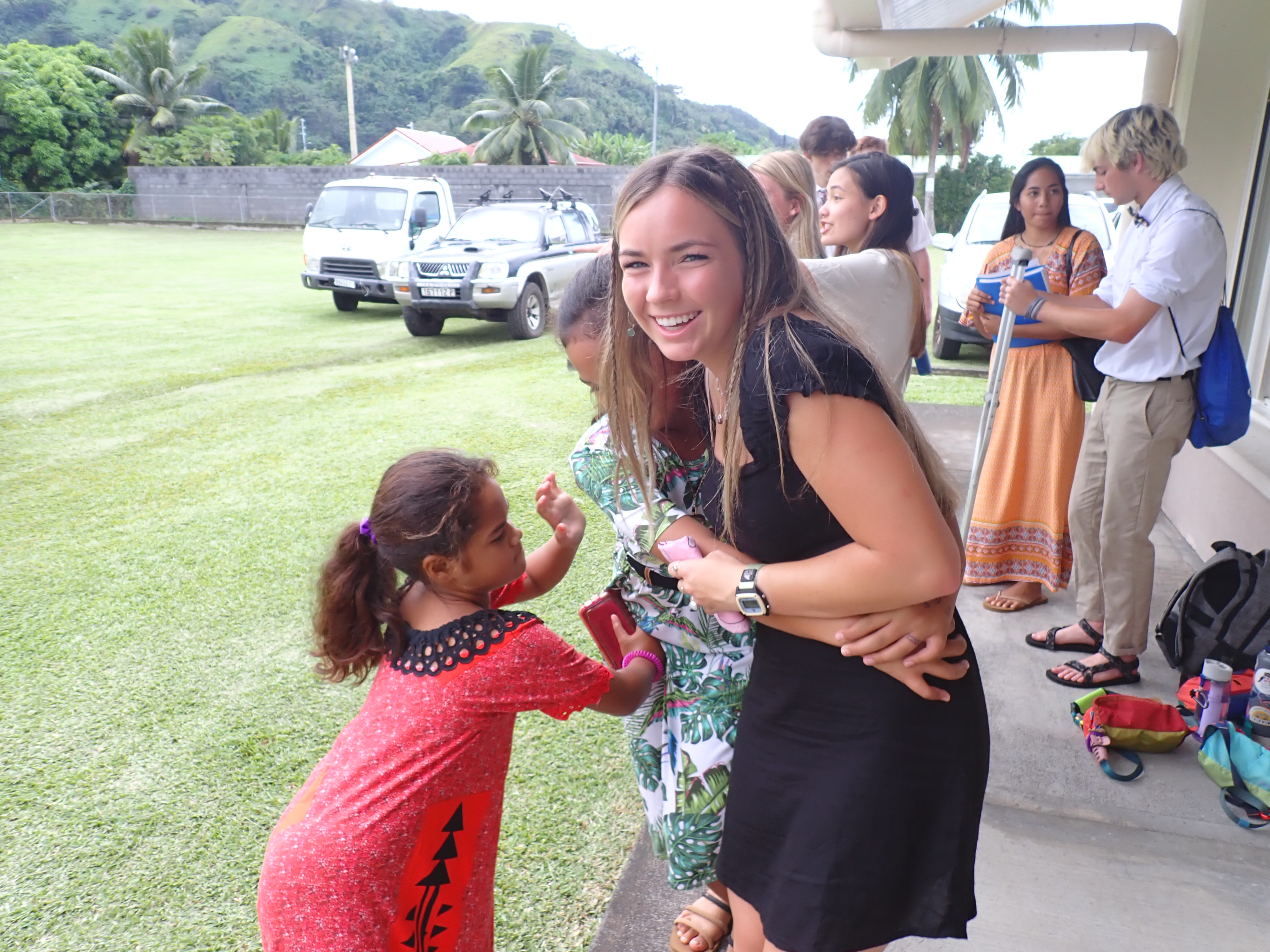 2022 Tahiti Taravao HXP - Day 12 (Church with Vaihiria Ward, Water Gardens Vaipahi Waterfall & Hike, Sacred Eels, Turtles, Haircut, Activity with Vaihiria Ward Youth, Averie's Birthday, Letters Home)