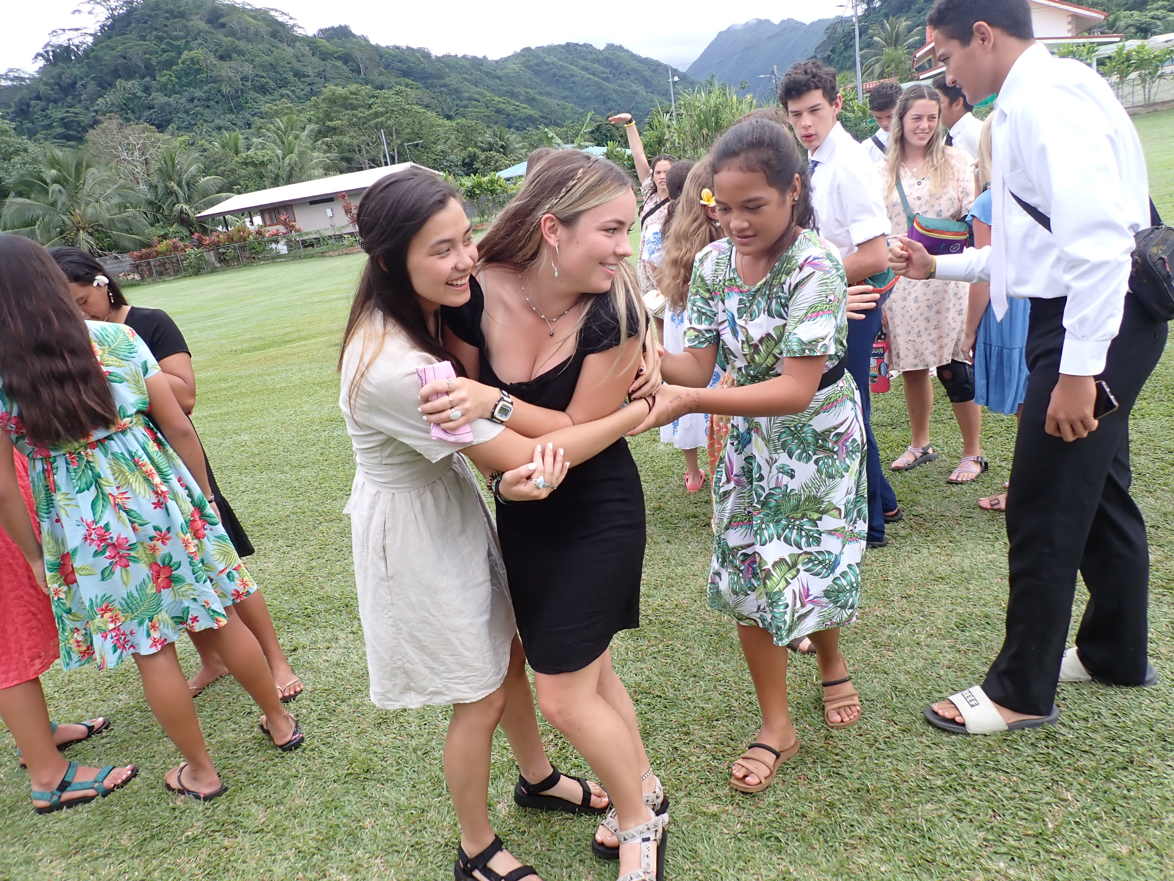 2022 Tahiti Taravao HXP - Day 12 (Church with Vaihiria Ward, Water Gardens Vaipahi Waterfall & Hike, Sacred Eels, Turtles, Haircut, Activity with Vaihiria Ward Youth, Averie's Birthday, Letters Home)