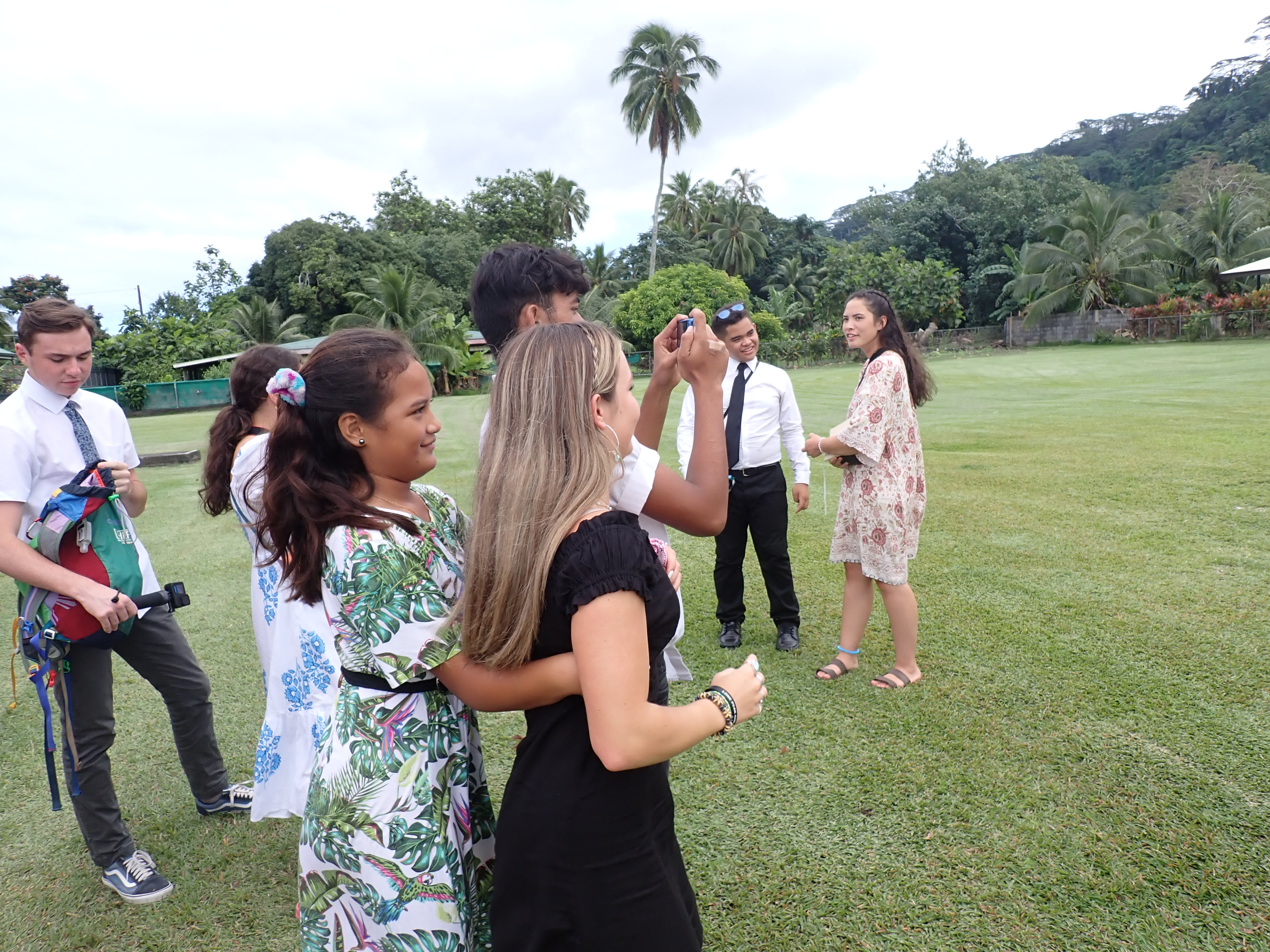 2022 Tahiti Taravao HXP - Day 12 (Church with Vaihiria Ward, Water Gardens Vaipahi Waterfall & Hike, Sacred Eels, Turtles, Haircut, Activity with Vaihiria Ward Youth, Averie's Birthday, Letters Home)