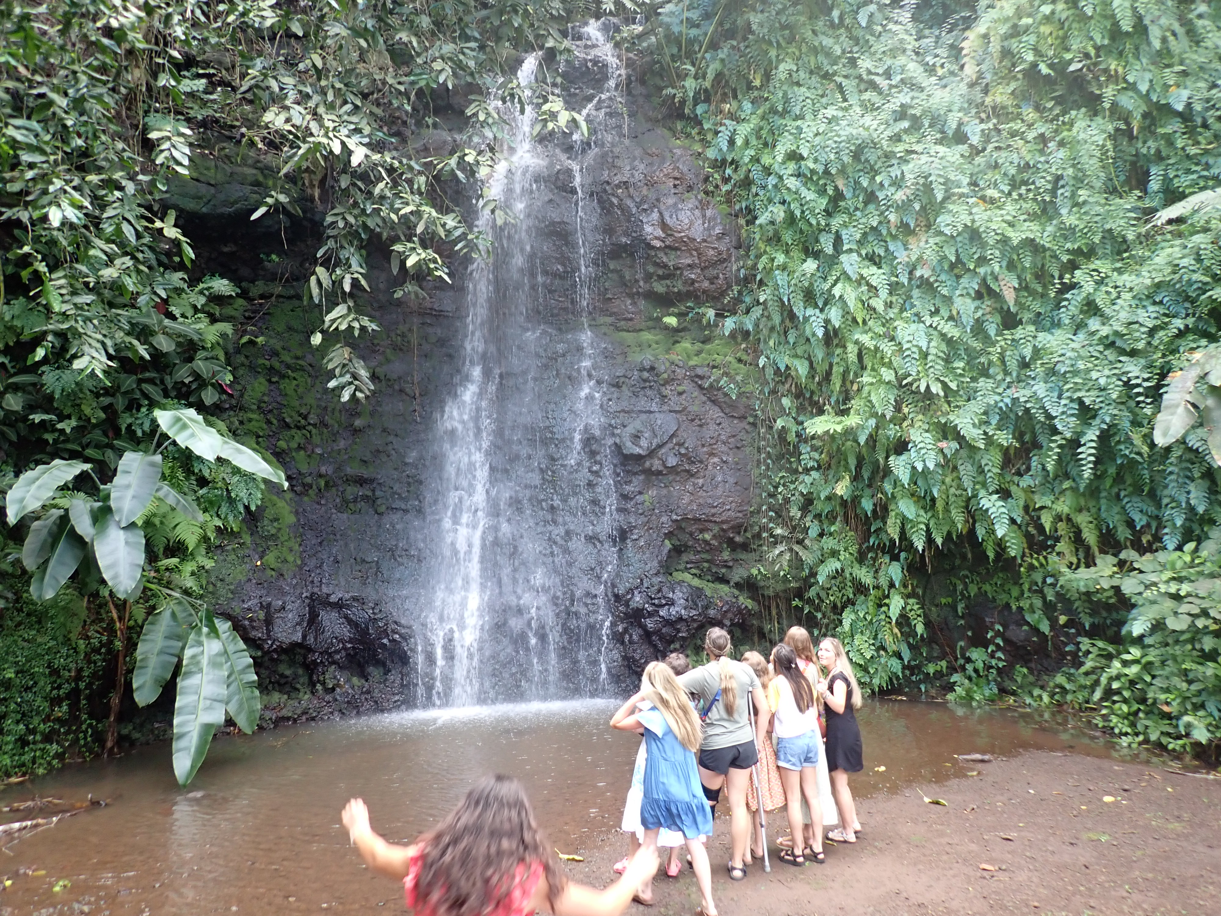 2022 Tahiti Taravao HXP - Day 12 (Church with Vaihiria Ward, Water Gardens Vaipahi Waterfall & Hike, Sacred Eels, Turtles, Haircut, Activity with Vaihiria Ward Youth, Averie's Birthday, Letters Home)